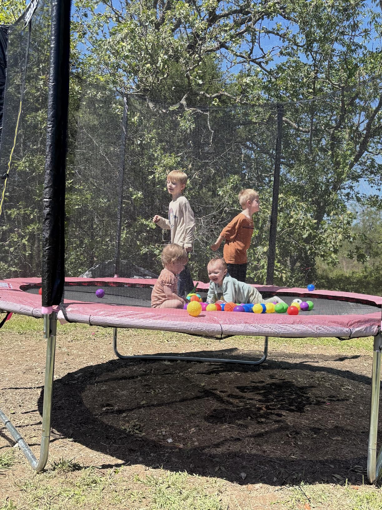 AOTOB 8FT 10FT 12FT 14 FT 15FT Trampoline with Safety Enclosure Net, Outdoor Trampoline with Basketball Hoop, Heavy Duty Jumping Mat customer photo 2