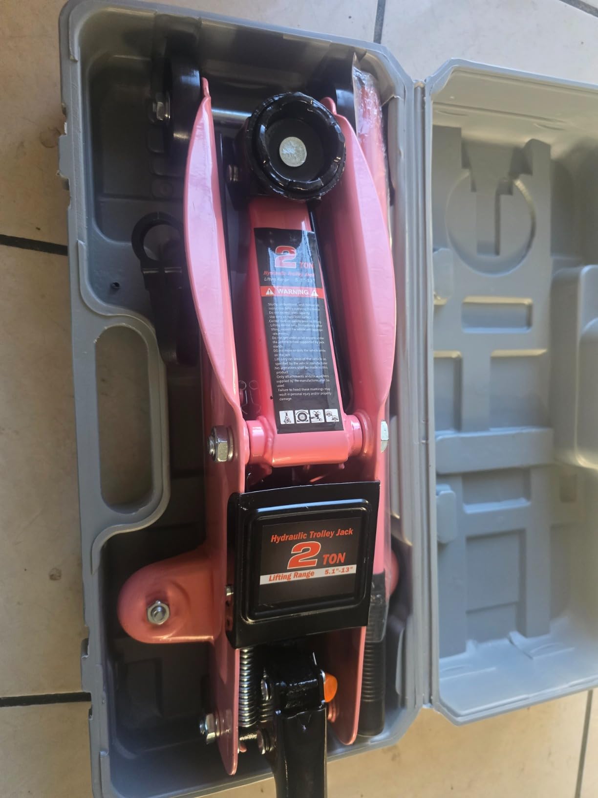 DNA Motoring TOOLS-00234 Low Profile Hydraulic Trolley Service/Floor Jack, 2 Ton (4000 lbs) Capacity, Lifting Range 5.1