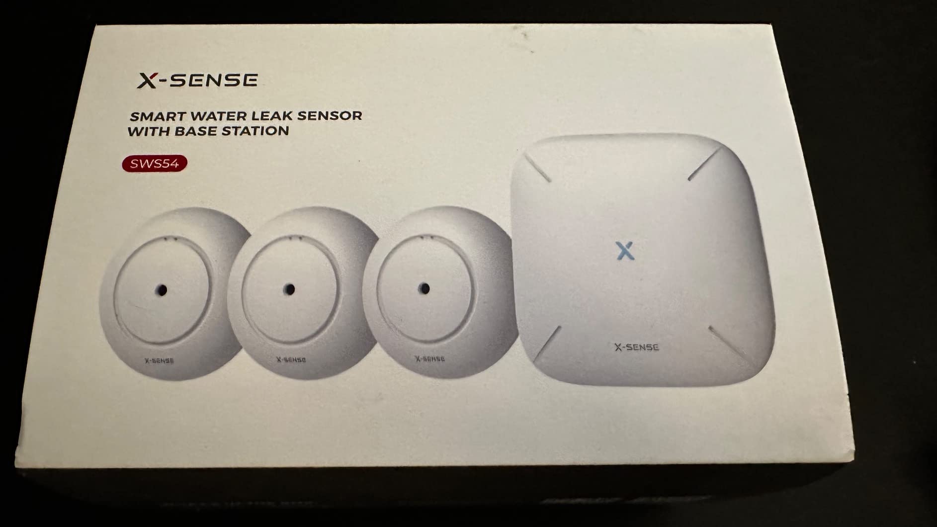 X-Sense Wi-Fi Water Leak Detector, Smart Water Sensor Alarm, Water Detector Alarm with 1700 ft Transmission Range for Kitchens, Basements, Bathrooms, 3 Water Detectors & 1 Base Station, Model SWS54 customer photo 2