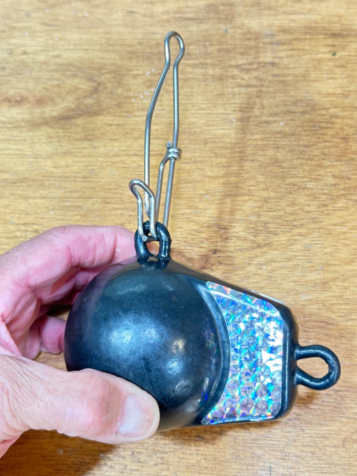 PacificReef Downrigger Weight Coated Ball [4lbs, 6lbs, 8lbs, 10lbs, 12lbs, 15lbs] - Sinker for Downriggers Weight Pancake Oval Canon Ball with Protective Vinyl Coating for Salmon customer photo 1