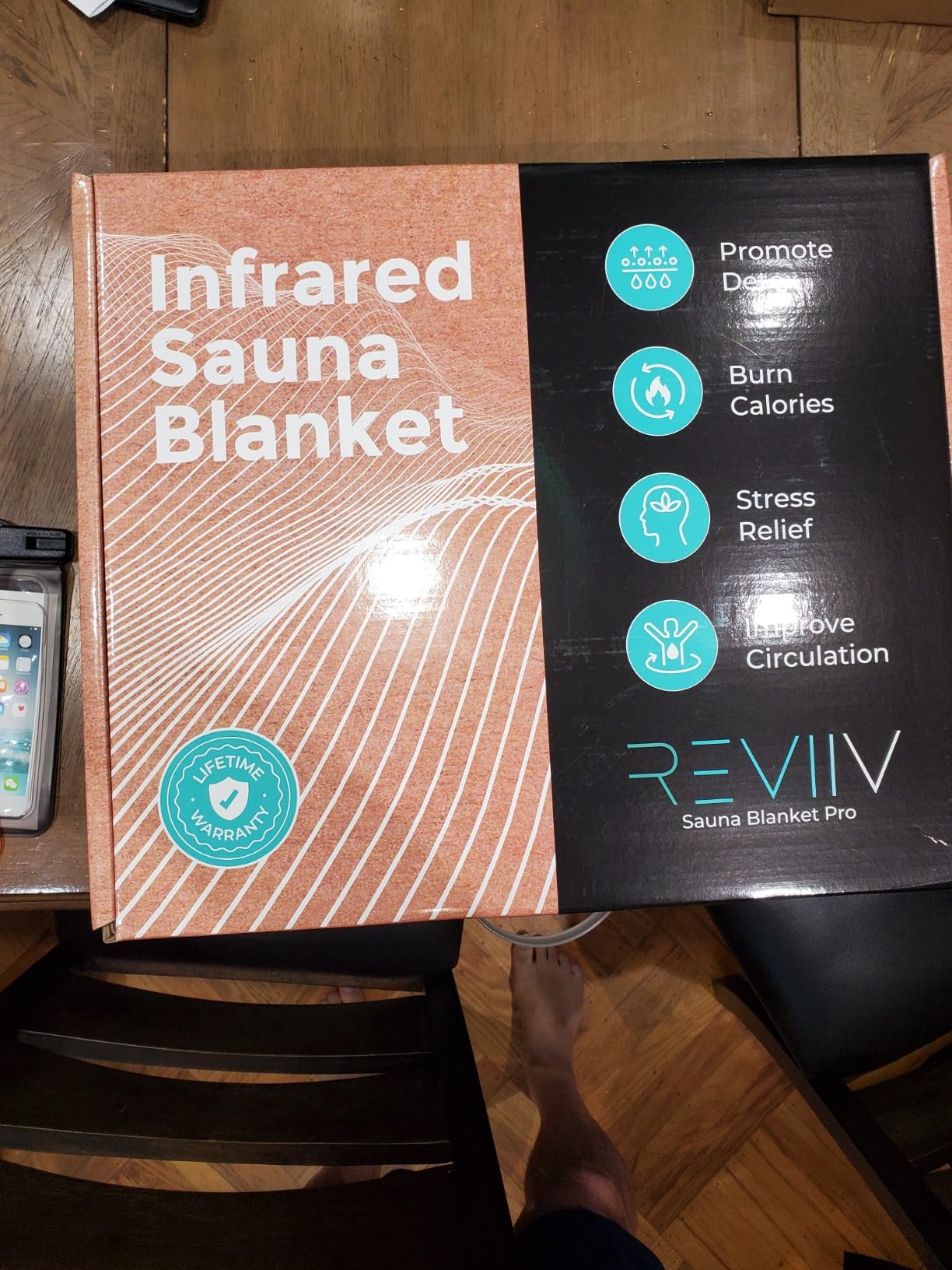 Portable Infrared Sauna Blanket for Home - True Carbon-Fiber Far Infrared, Low EMF, Insert Towel & Sauna Bag Included, Full Body Detox, Muscle Recovery & Relaxation | 85-185F customer photo 1