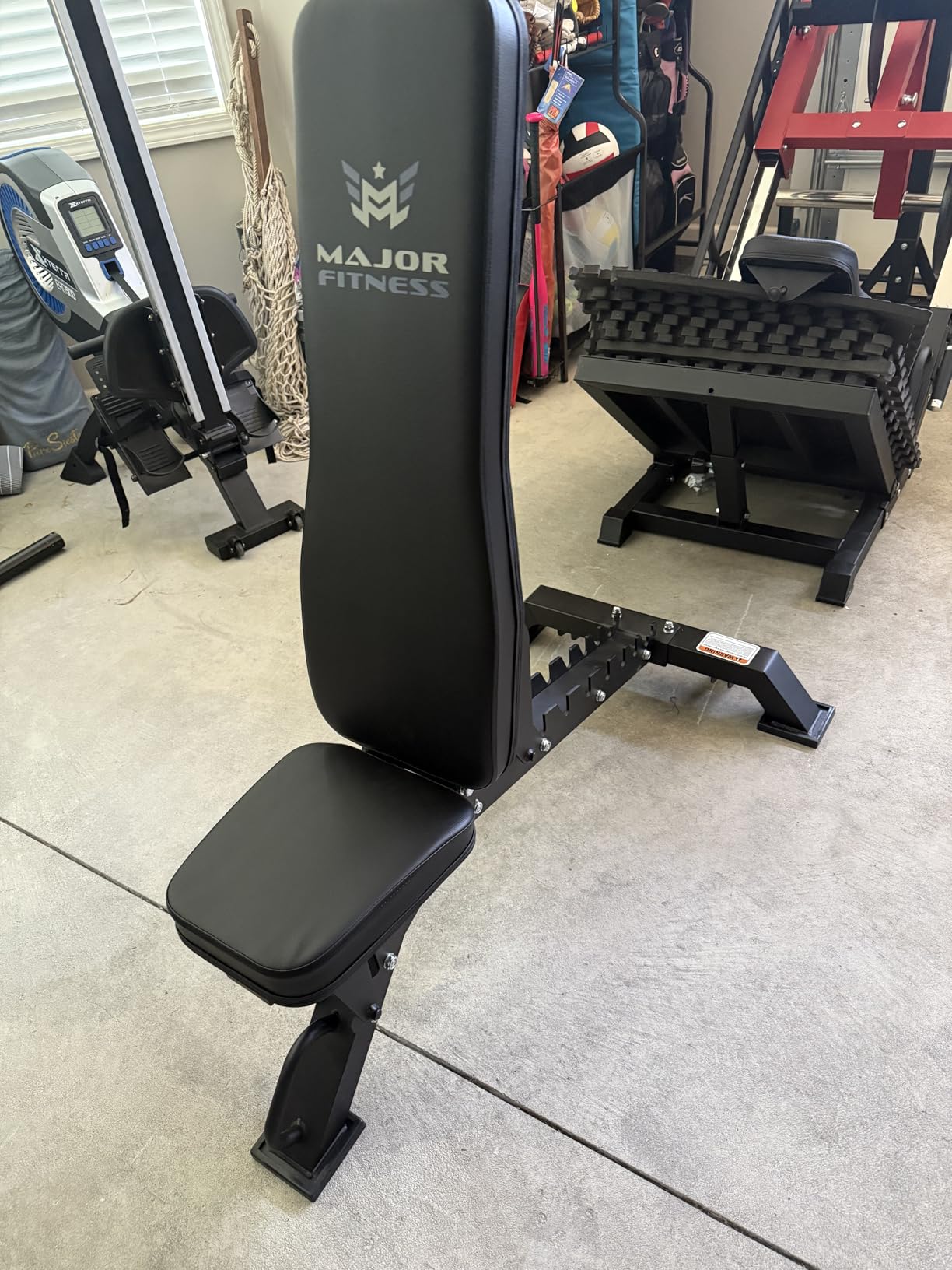 MAJOR FITNESS Weight Bench - 1300LBS Weight Capacity and 36 Adjustable Positions Strength Training Bench for Garage and Home Gym Workouts customer photo 2