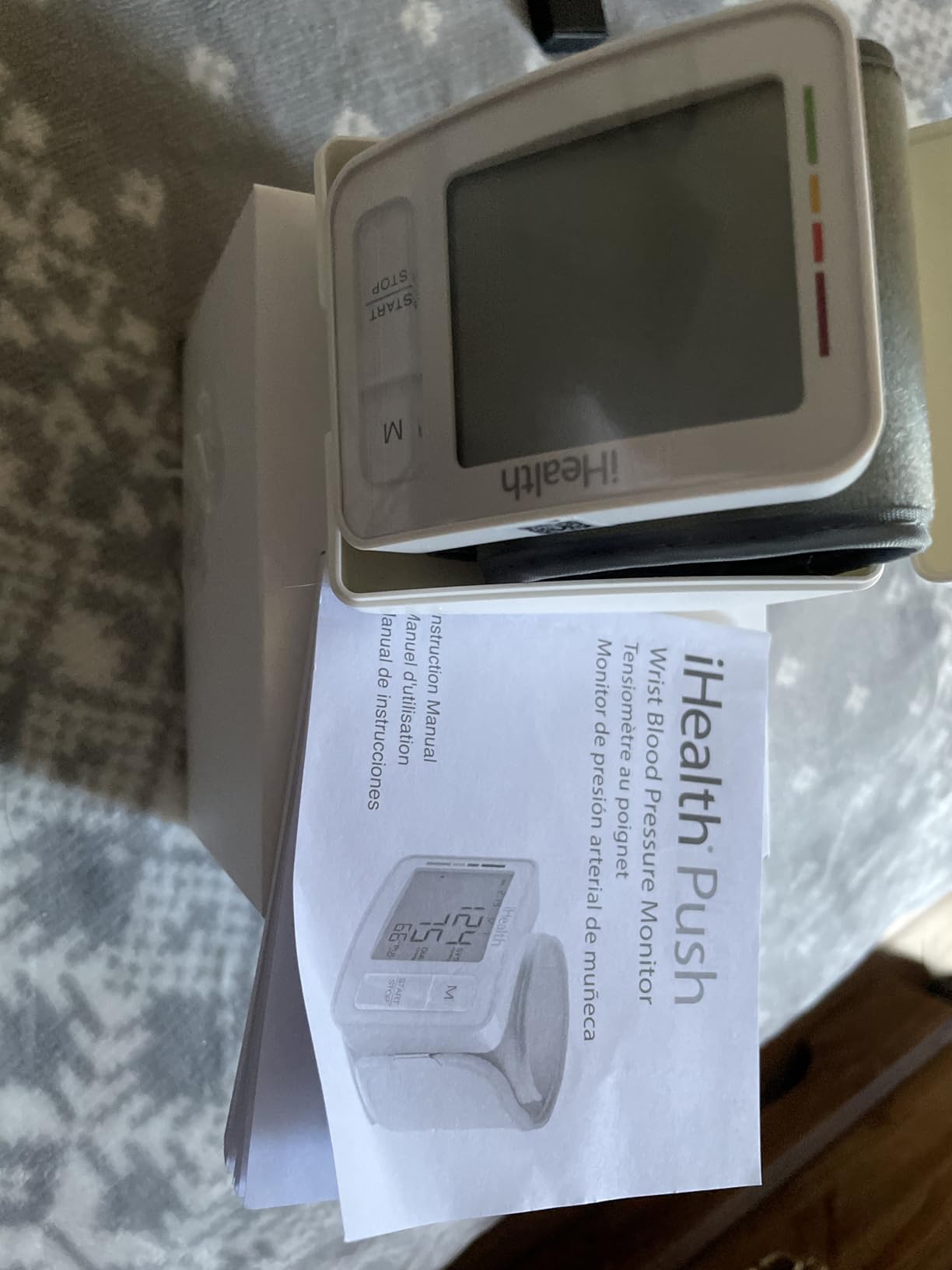 iHealth Push Wrist Blood Pressure Monitor, Bluetooth Smart BP Machine with App, Clinically Validated, Large Digital Display & Travel Case, High Accuracy for Home Use customer photo 2