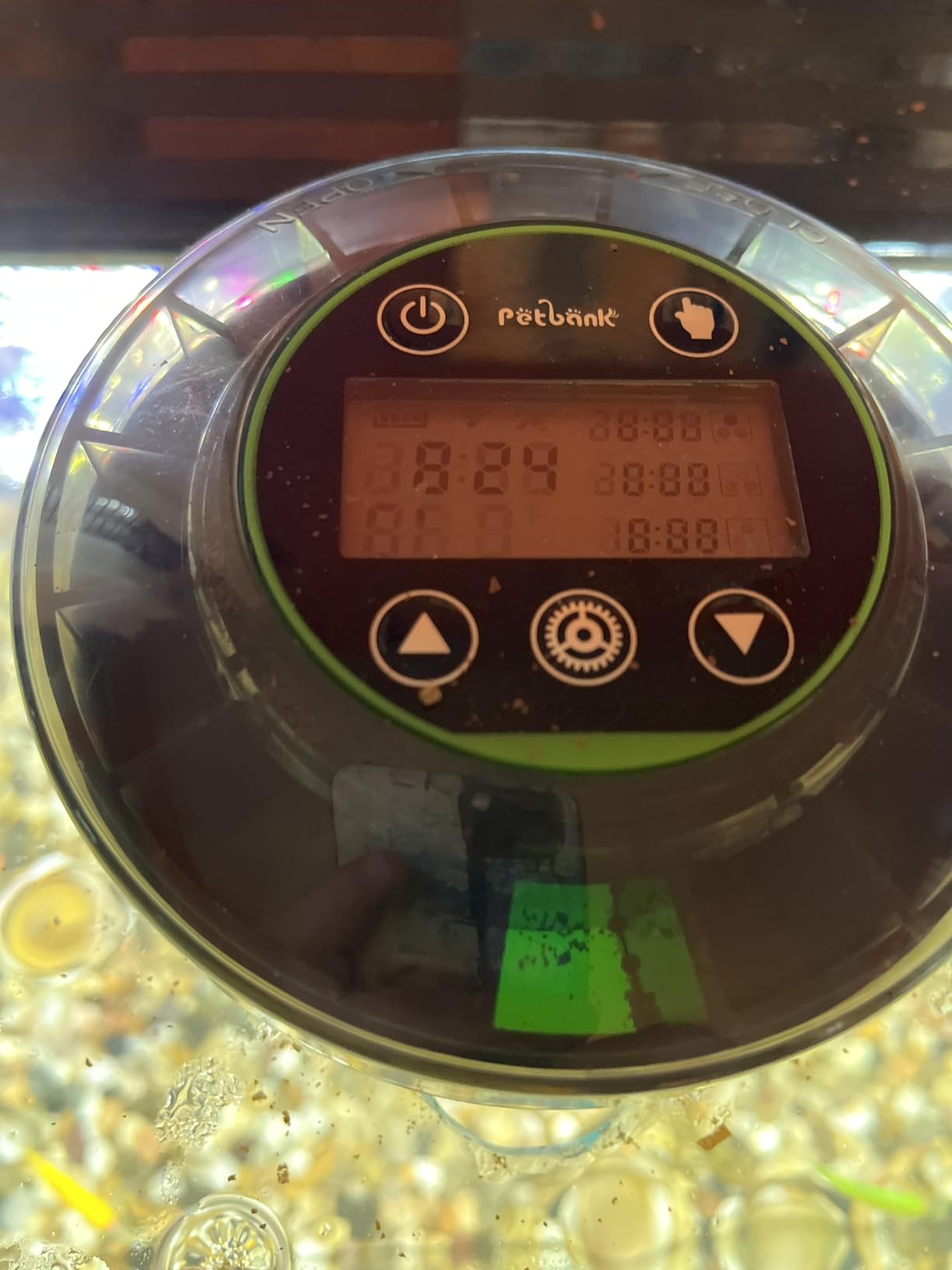 Automatic Fish Feeder for Aquarium - Moisture-Proof and Precision Feeding Betta Vacation Feeder, USB Rechargeable Auto Fish Food Dispenser with Timer,LCD Display customer photo 2