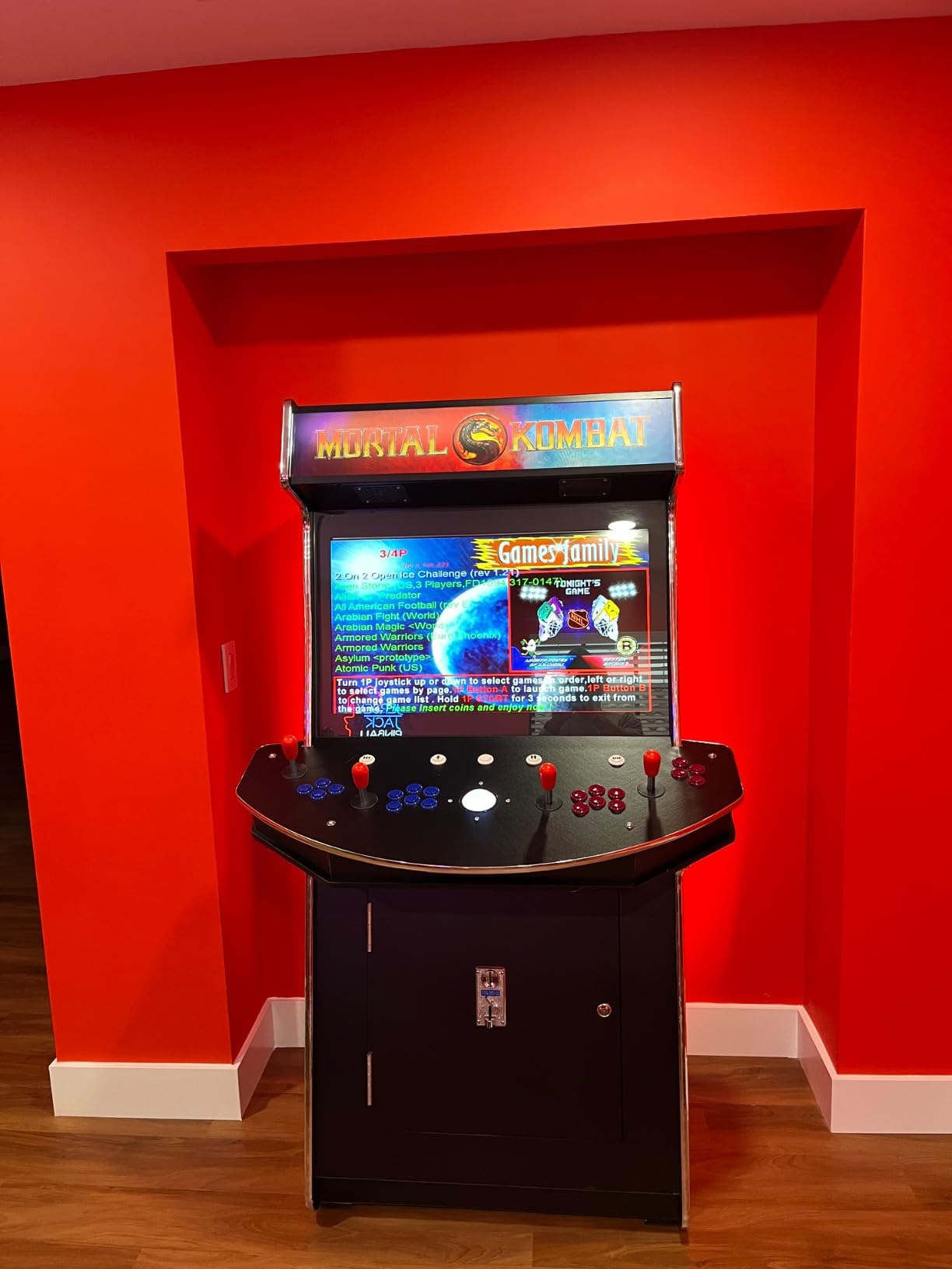 TOP US VIDEO ARCADES Full Size Commercial Grade Upright Standup Arcade Machine 4 Player 4600 Classic Games 32 inch Screen Black customer photo 2