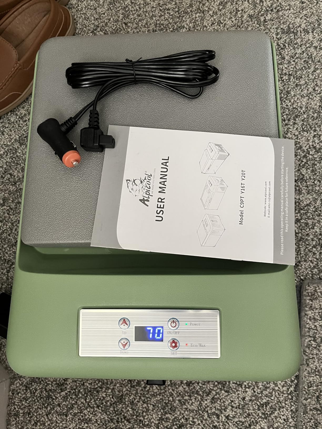 Alpicool C9PT Mini Portable Freezer, 12 Volt Car Refrigerator, 10 Quart Fast Cooling, with 12/24V DC and 100-240V AC for Outdoor, Camping, RV, Truck, Boat customer photo 1
