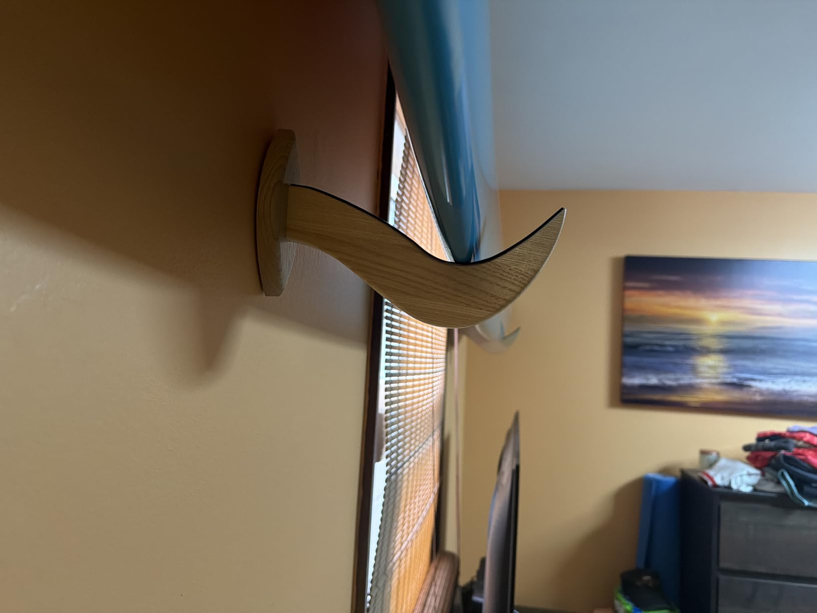 Hang 11 Surfboard Wall Mount - Beautiful Sustainable Wooden Rack, Perfect to Display Your Board, Surf Racks, Horizontal Hanger customer photo 1