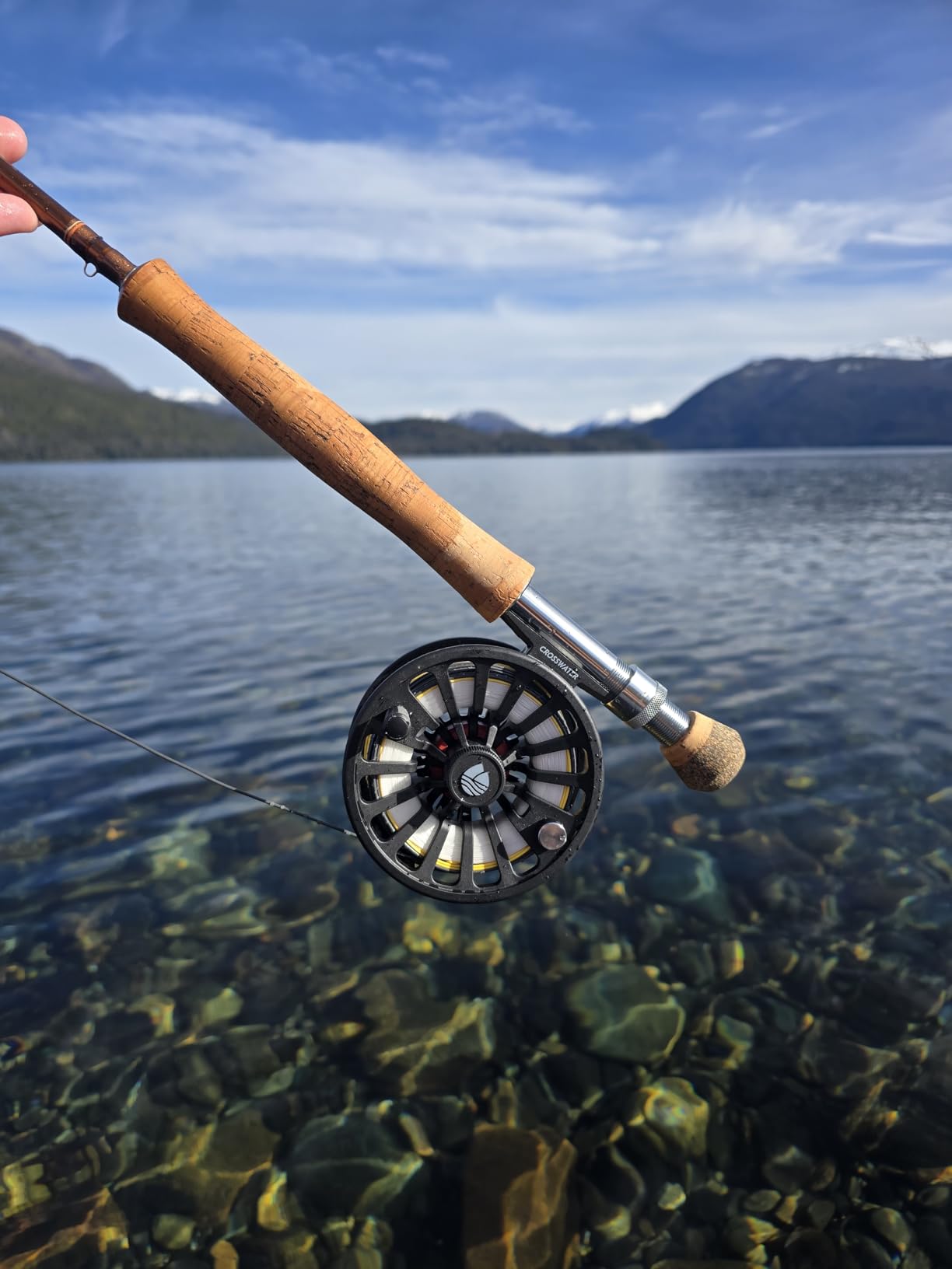 Redington Original Fly Fishing Rod and Reel Combo Kit - 9' 4-Piece Medium Action Rod, Crosswater Reel, Rio Fly Line, Leader, and Travel Case customer photo 1