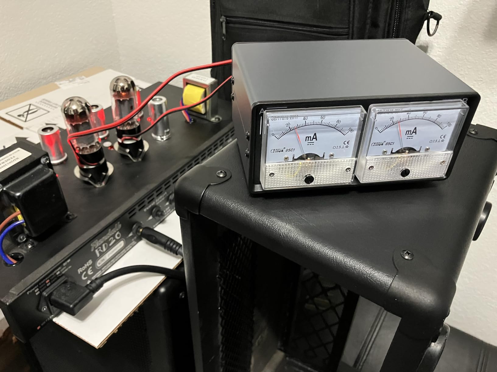 Nobsound 8-Pin Dual Bias Current Probes Tester Meter for EL34 KT88 6L6 6V6 6550 Vacuum Tube Amp Amplifier (2*Meter + 2*CT1-C, Cathode Current PRO Version) customer photo 1