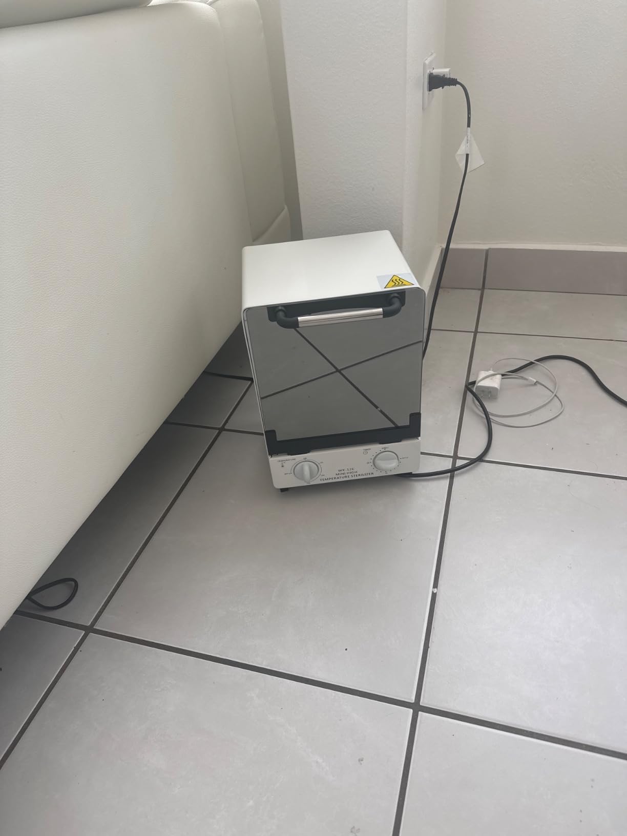 Sterilizer for Nail Tools, 12L Multifunctional High Temperature Cleaning Dry Box Stainless Steel with Temp Control, Timer, 2 Stainless Trays, Tweezer Sterilizer, Nail Salon Equipment, 110V 1000W customer photo 2