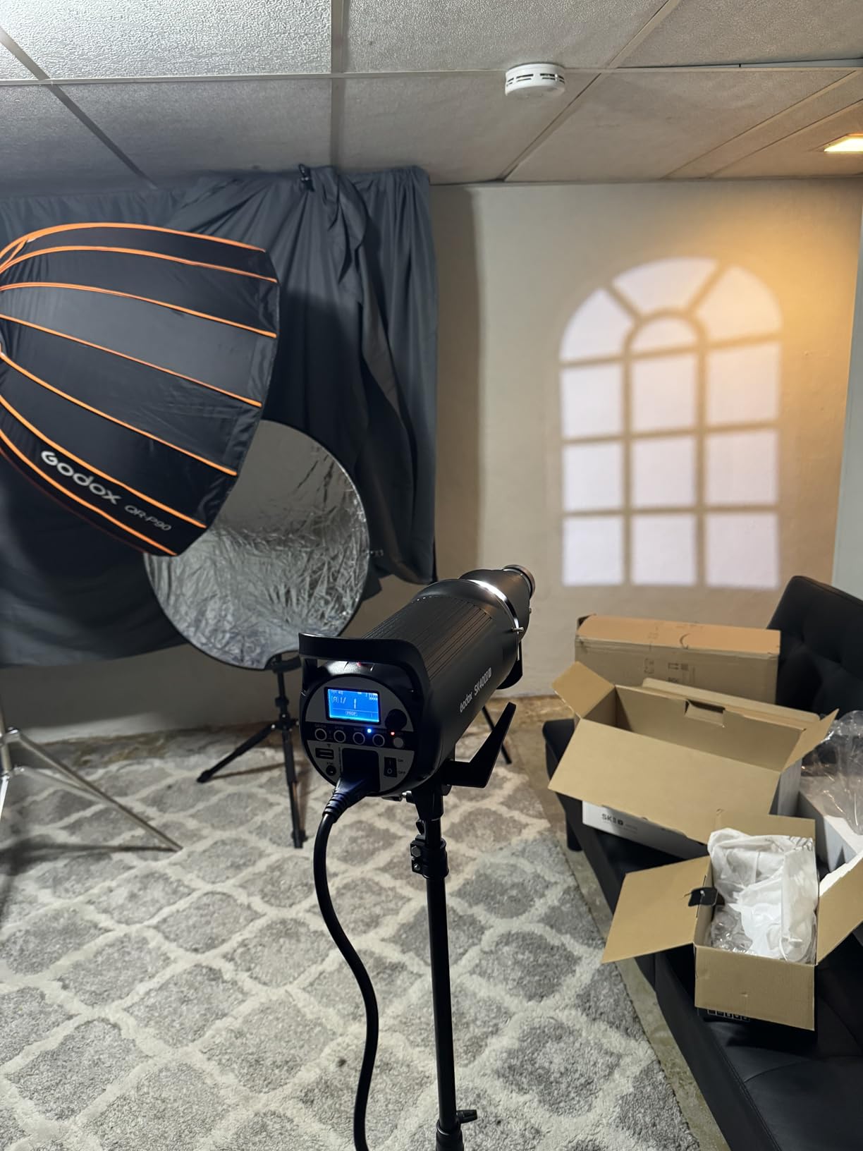 SK400II-V 400Ws Photo Studio Strobe Flash Monolight Light with Bowens Mount & 10W LED Modeling Lamp for Studio, Shooting, Location and Portrait Photography customer photo 1