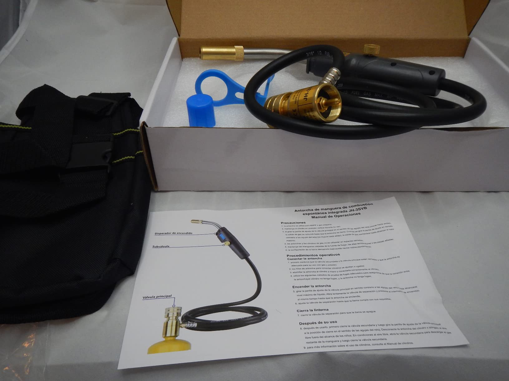 MAPP Map Gas Torch Kit with Holster, Adjustment Knob Trigger Start Propane Hose Torch for Brazing, Soldering, Welding, Plumbing, HVAC customer photo 1