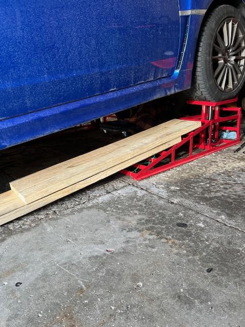 2PCS 5T 11060lbs Hydraulic Car Ramps, Heavy Duty Hydraulic Vehicle Ramps Lift Ramp, Portable Car Ramps for Oil Changes, Car Lifts for Home Garage, Vehicle Auto Garage Repair customer photo 2