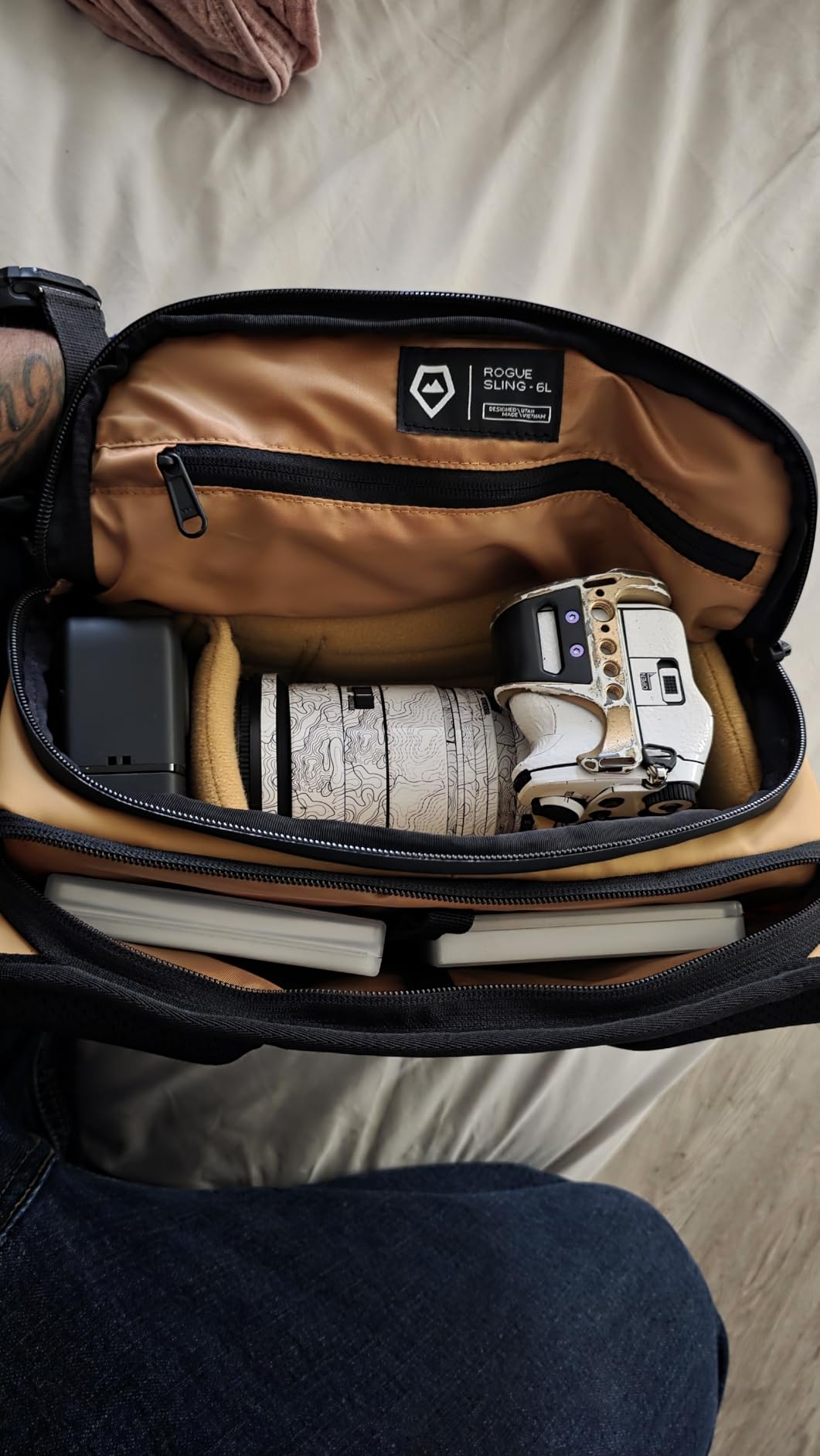 WANDRD ROGUE V1 6L Sling: Compact Camera Sling and Crossbody Bag with Fast Access, 3-Way Carry- Lightweight Everyday Bag Great for Travel, Photography, and Daily Use customer photo 2