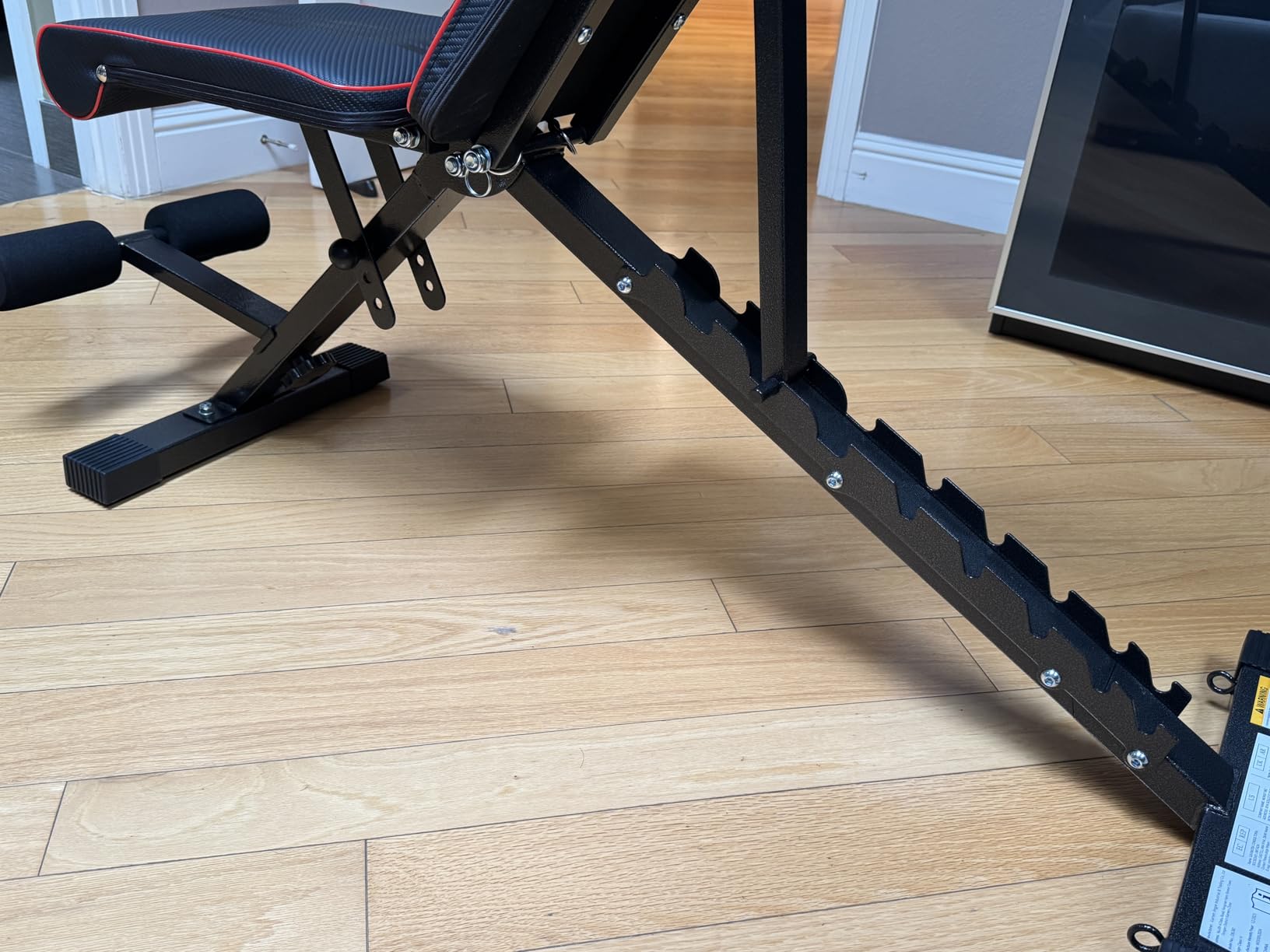 YOLEO Adjustable Weight Bench 827LB - Extended 32.3