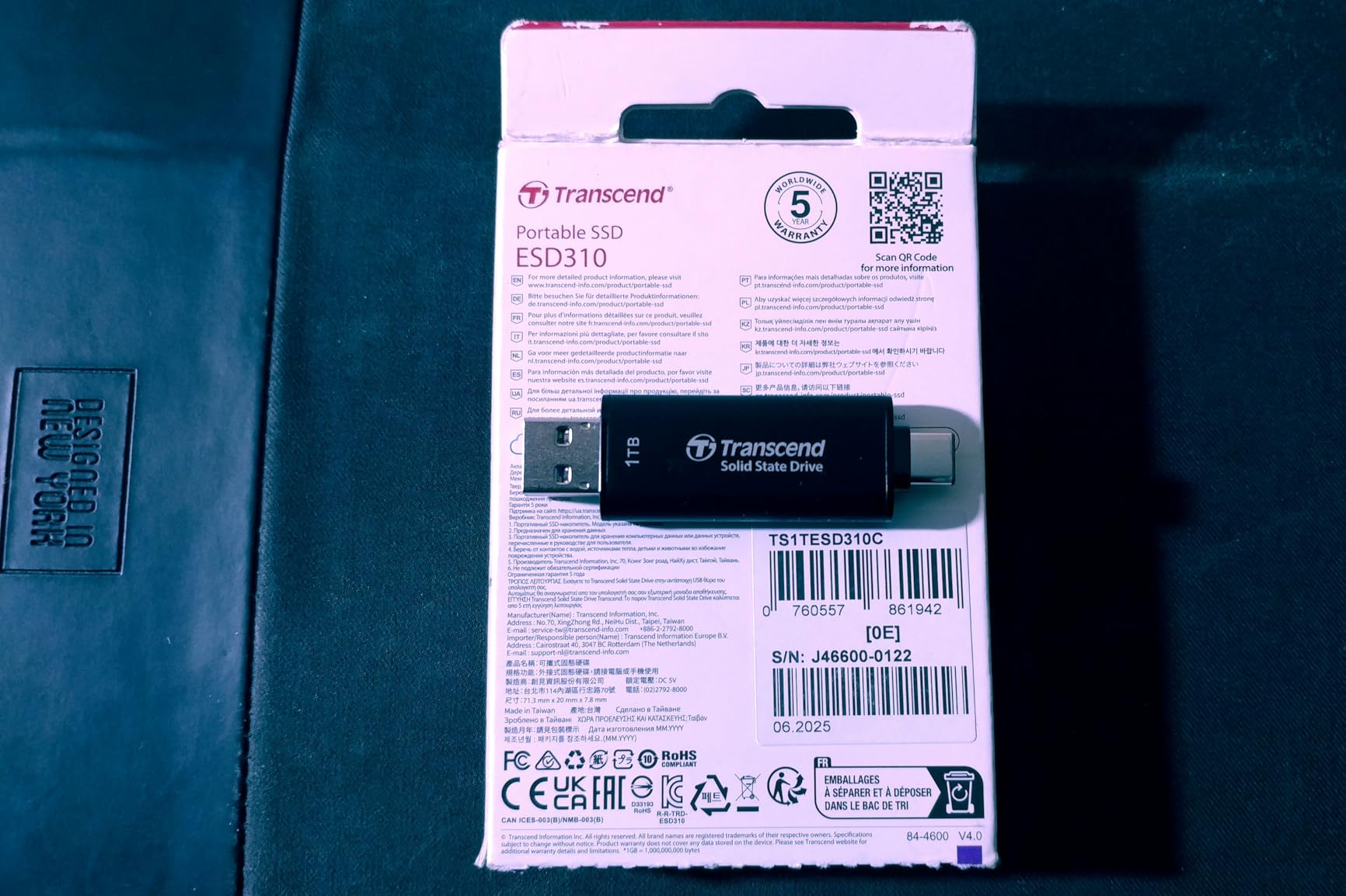 Transcend ESD310 256GB External SSD, Up to 1,050MB/s, Dual USB Flash Drive for iPhone/iPad/Mac/Windows, Android/Tablet/PC, USB 3.2 Gen 2 Thumb Drive Photo Stick, 2-in-1 Type C & Type A Memory Stick customer photo 2