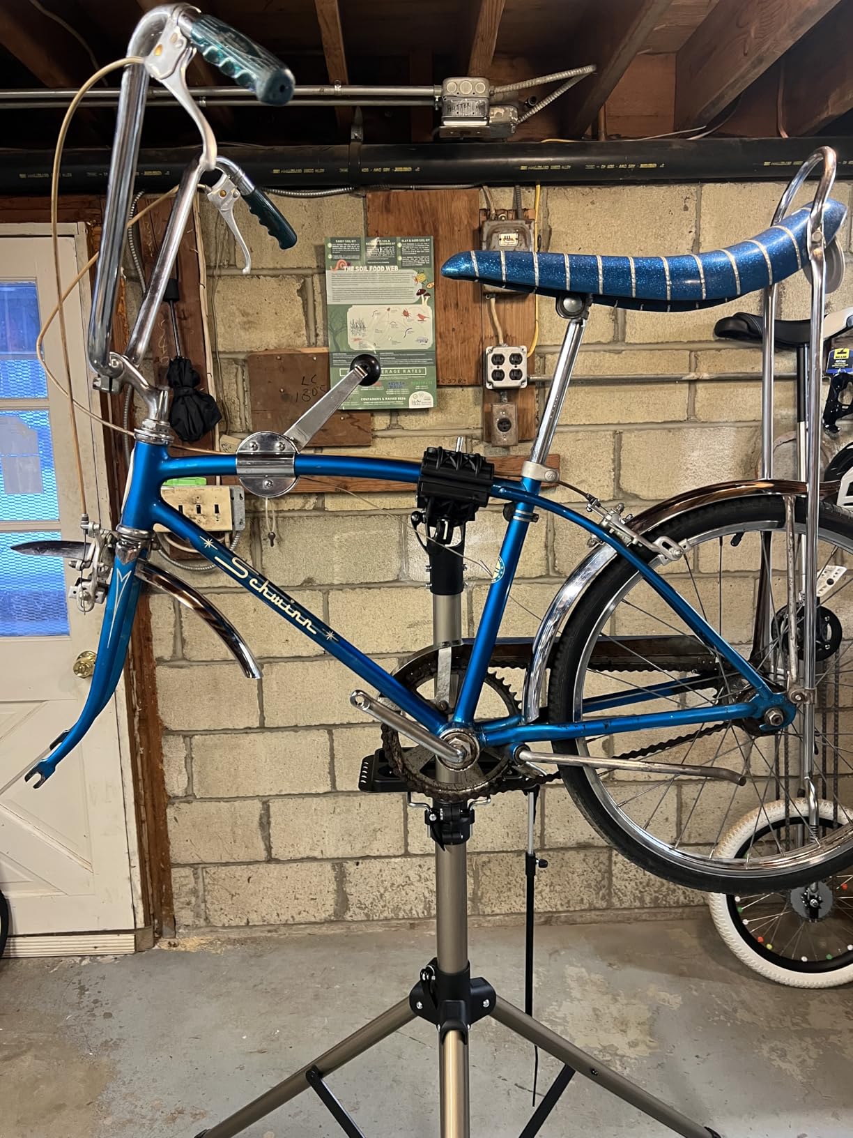 CXWXC Bike Repair Stand 88lbs - E Bike Stand for Maintenance Workstand - Ebike Repair Stand Shop Home Mechanics for Mountain Bike and Road Bike (Max. 88lbs) customer photo 2
