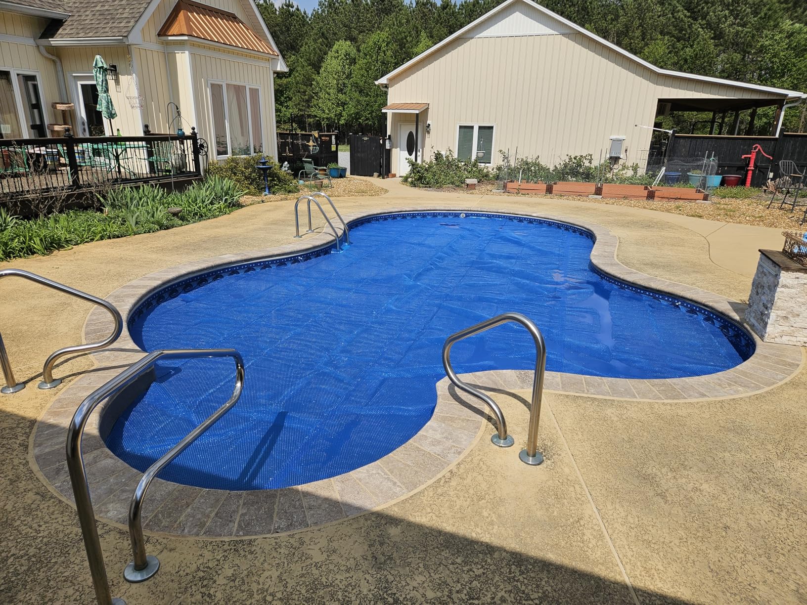 VINGLI 12Mil Solar Pool Cover, 16'x32' Rectangle customer photo 1
