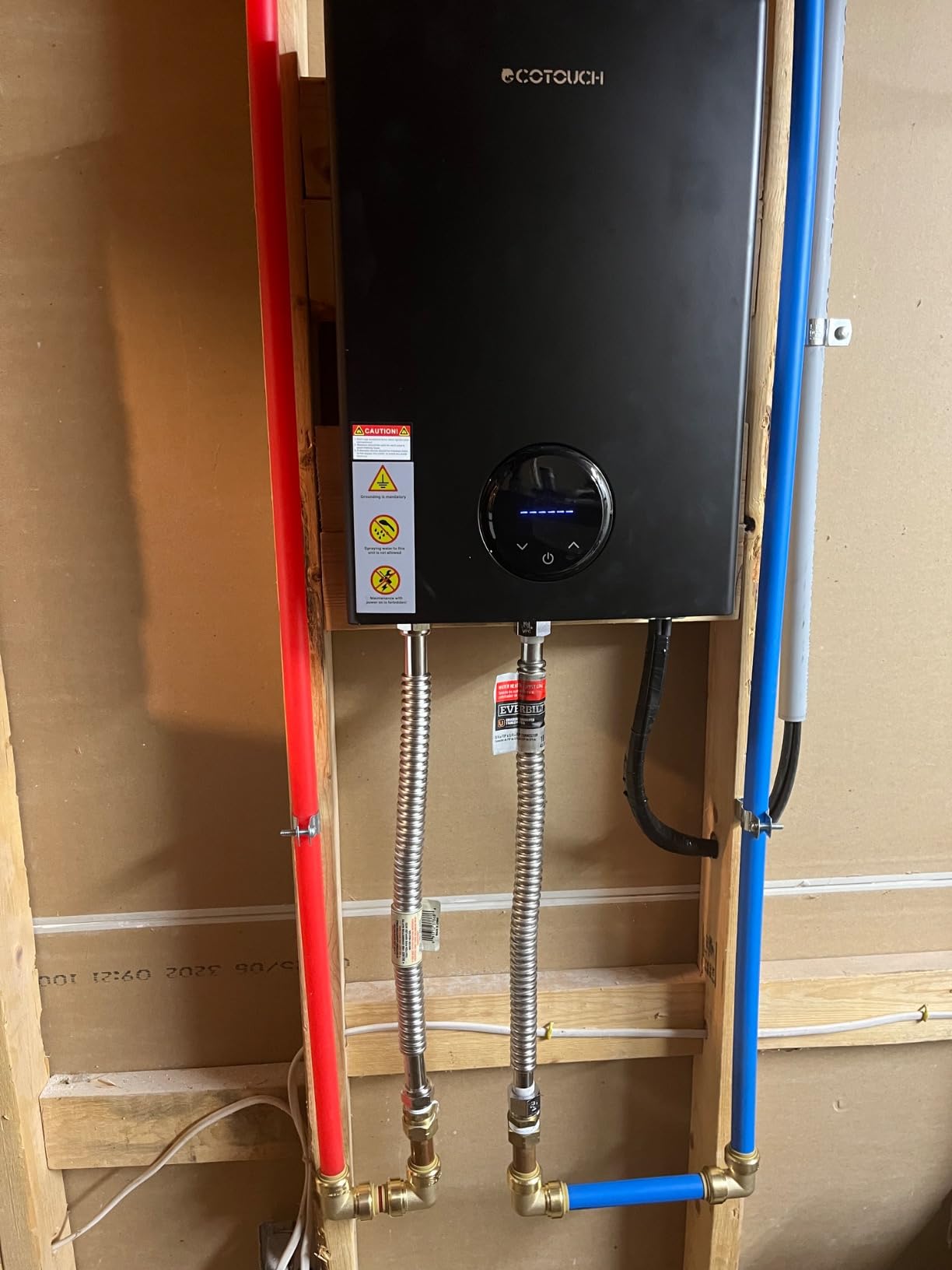 27kW Tankless Water Heater Electric, ECOTOUCH 240V On Demand Instant Hot Water Heater with Self-Modulating, Up to 6.5GPM for 2-3 Bathrooms, ETL Certified customer photo 2