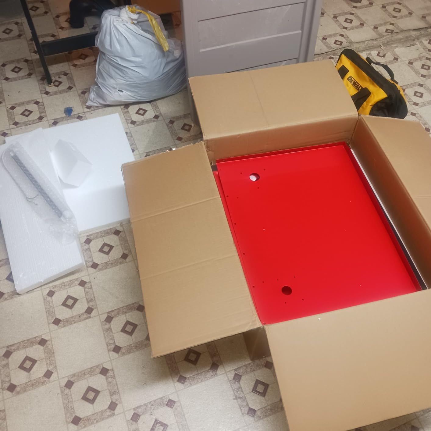 40 Gallon Air Sandblasting Cabinet - Heavy Duty Bench Top Sand Blaster with Gun & 4 Nozzles for Rust, Paint, Stain Removal - 60-125 PSI / 6-25 CFM customer photo 1