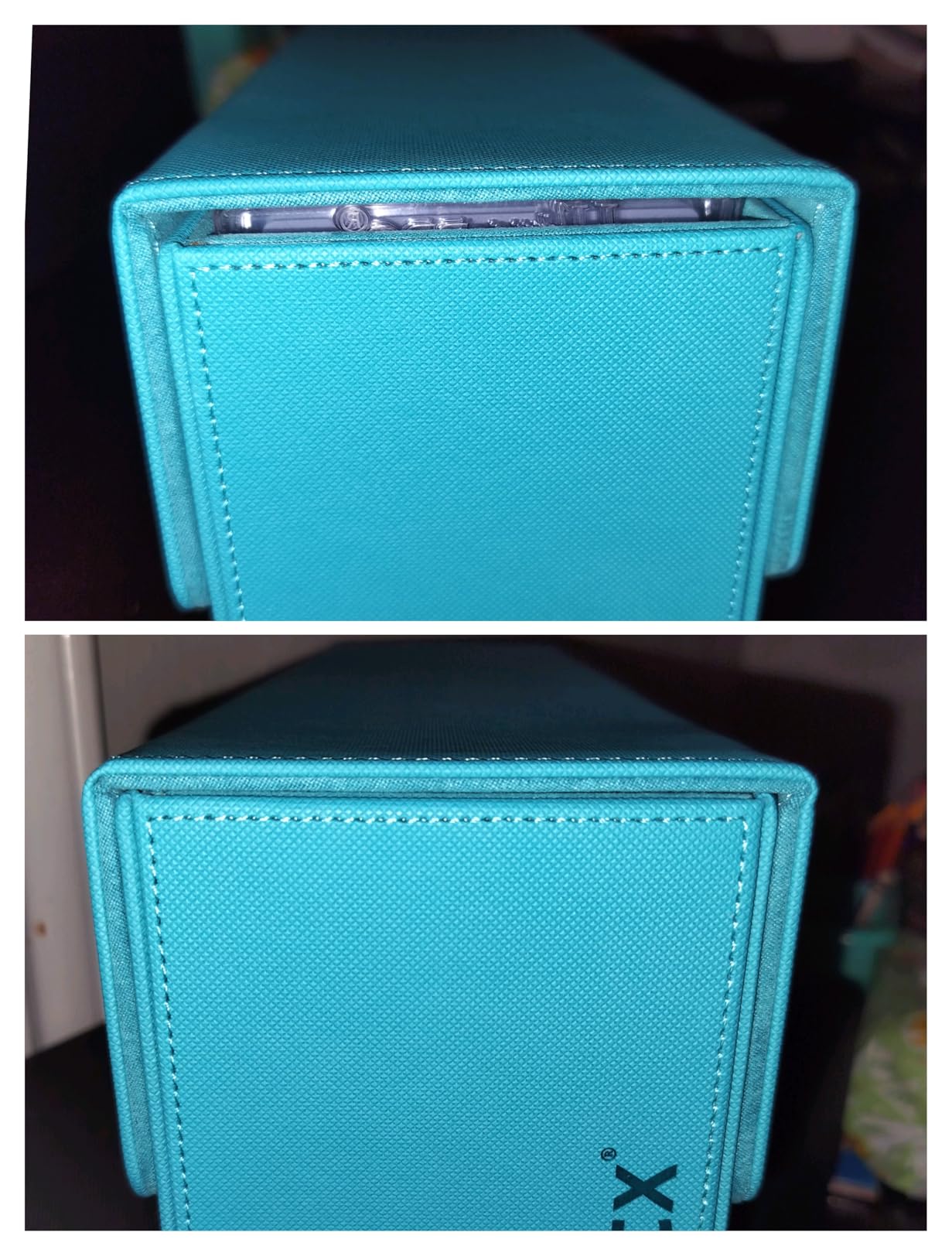 Vault X Card Storage Box, Exo-Tec Material, Detachable Magnetic Lid, with Dividers & Foam Fillers, for Trading Cards (Blue) customer photo 2