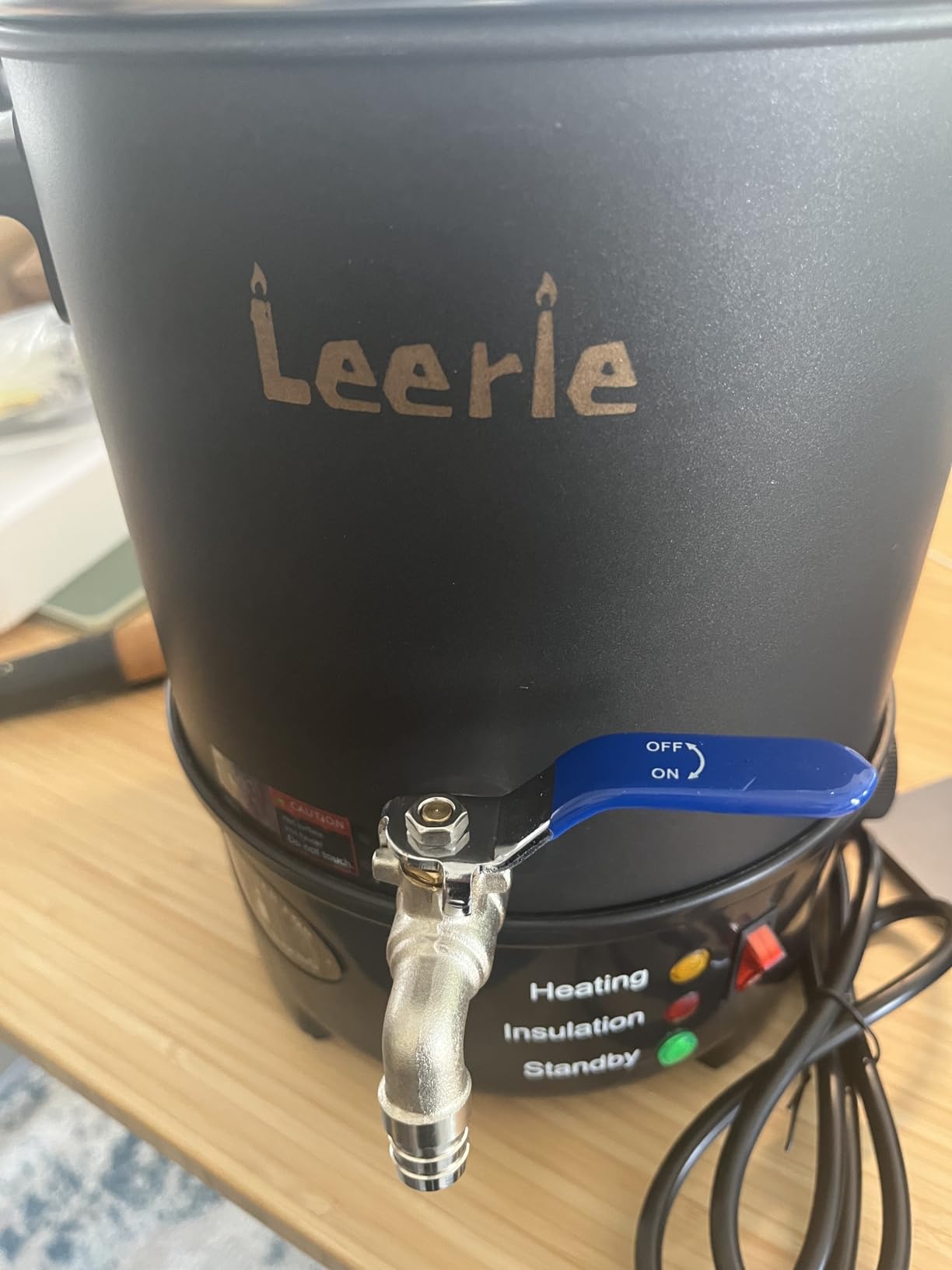 Leerie 10Lbs Wax Melter for Candle Making - L5 Candle Wax Melting Pot with Heating Core Brass Spout & Temp Control for DIY Home Business Candle Maker customer photo 2