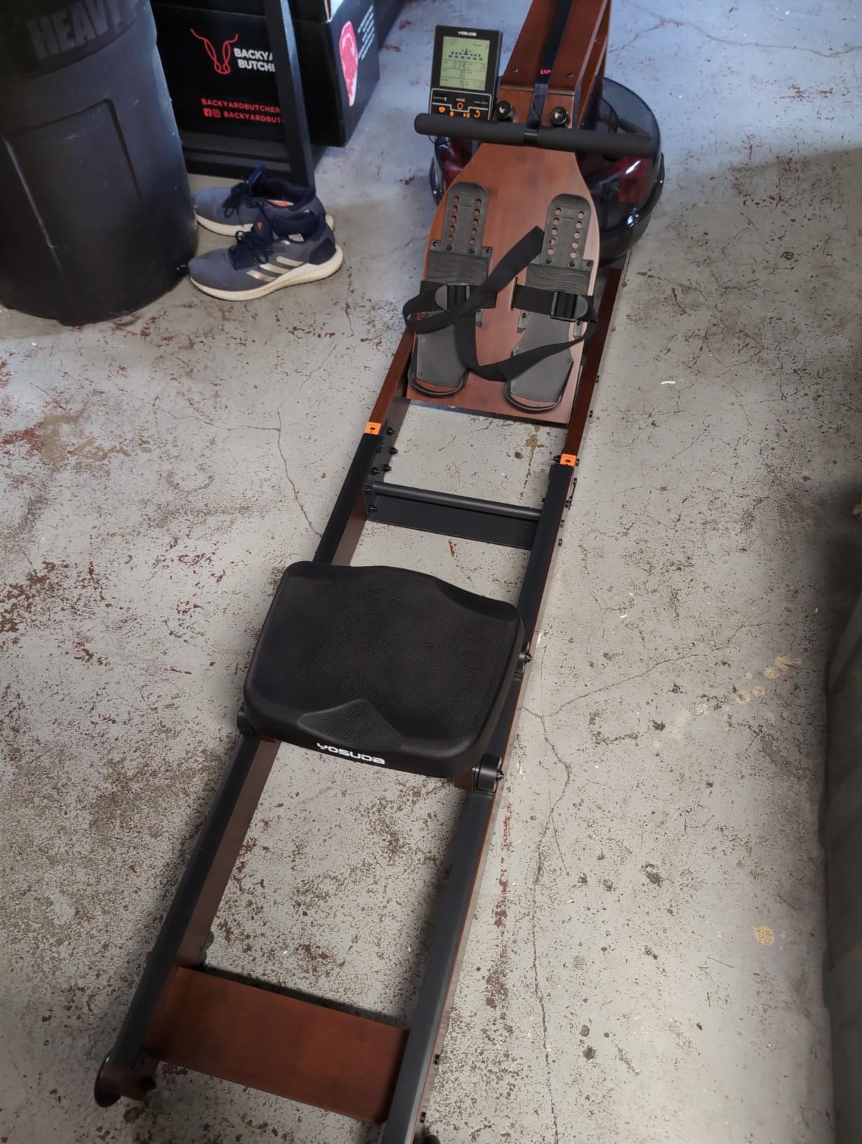 YOSUDA Water Rowing Machines for Home Use- Foldable Rower Machine 400LBS Weight Capacity with Dedicated Monitor & Bluetooth APP, Comfortable Seat customer photo 2
