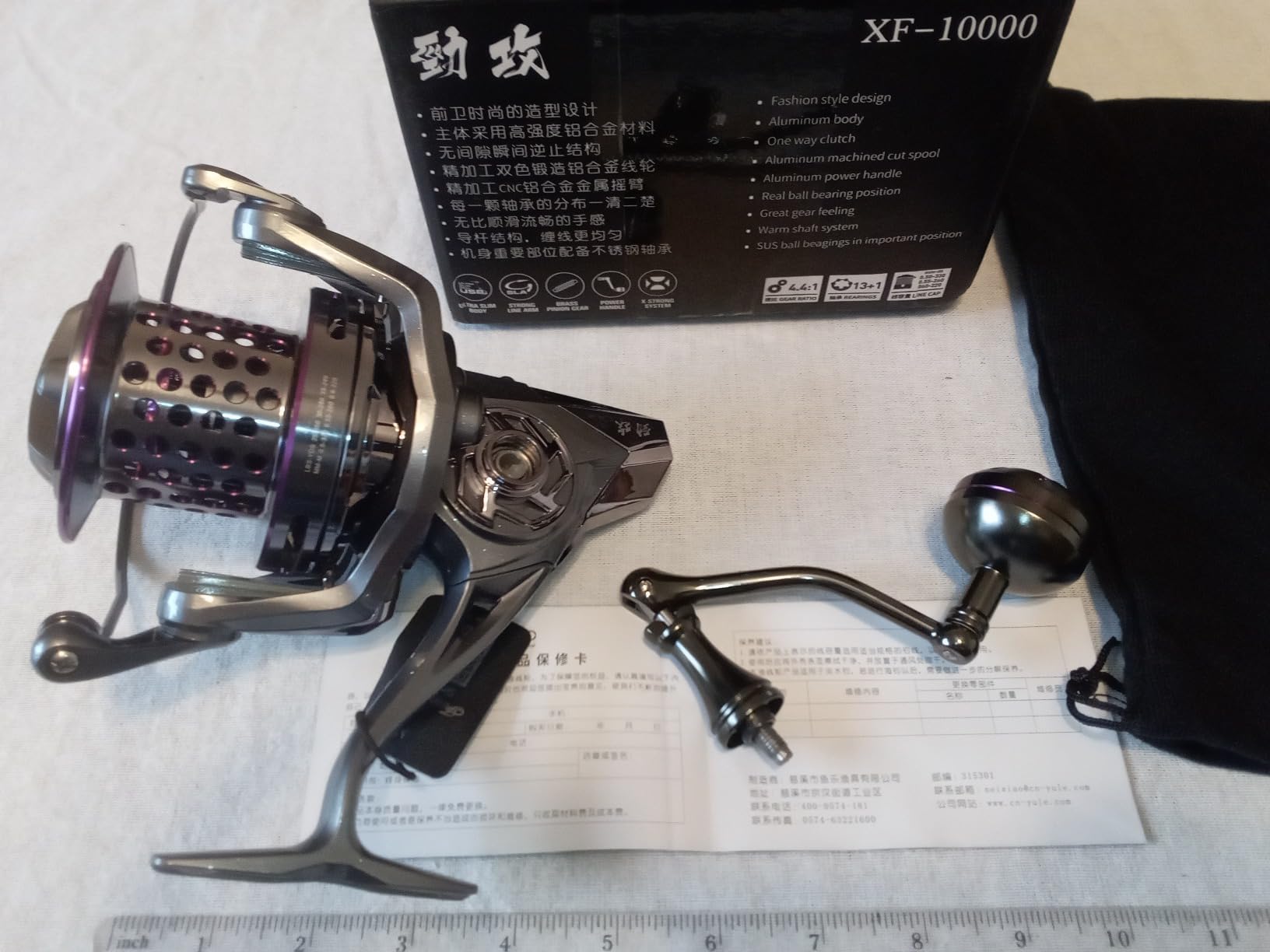 THKFISH Saltwater Spinning Reel 10000 Surf Fishing Reels Saltwater,13 +1 BB,45LB Max Drag,Ultra Smooth Heavy Duty Reel with CNC Aluminum Spool Reels for Long Cast customer photo 1