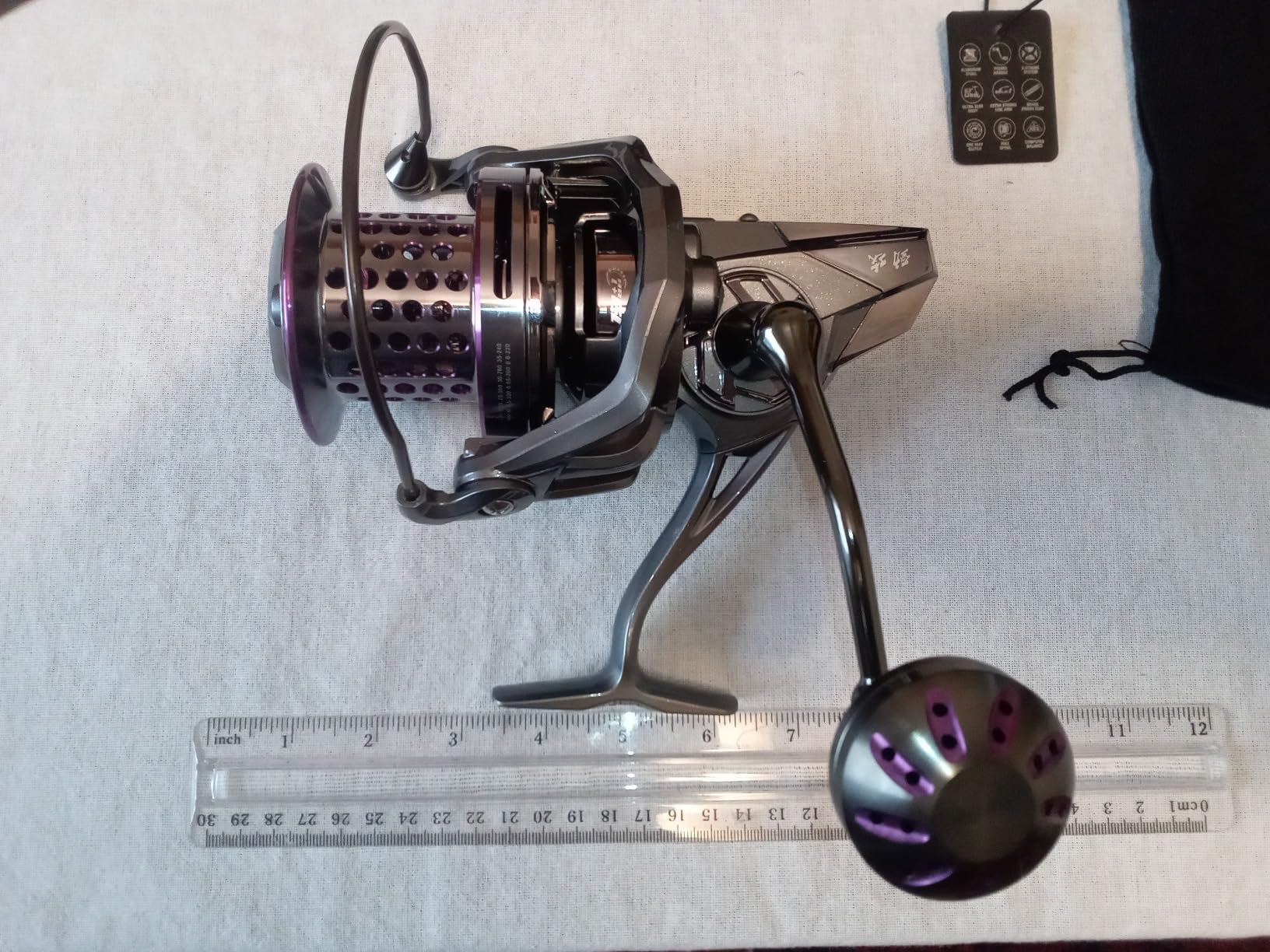 THKFISH Saltwater Spinning Reel 10000 Surf Fishing Reels Saltwater,13 +1 BB,45LB Max Drag,Ultra Smooth Heavy Duty Reel with CNC Aluminum Spool Reels for Long Cast customer photo 2