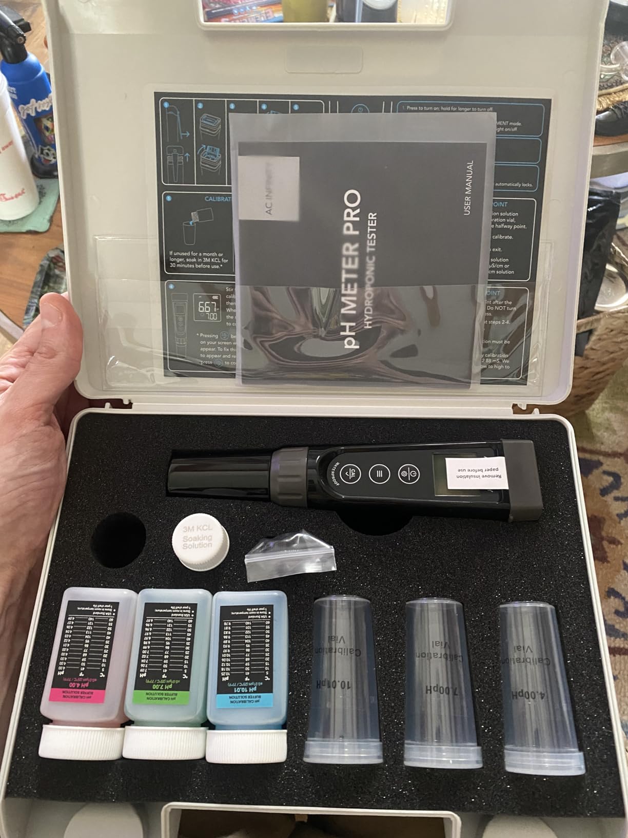 AC Infinity pH Meter PRO Kit, High Precision Digital pH Pen with +/-0.01 pH Accuracy and Interchangeable Probe for Water Hydroponics Plants customer photo 1