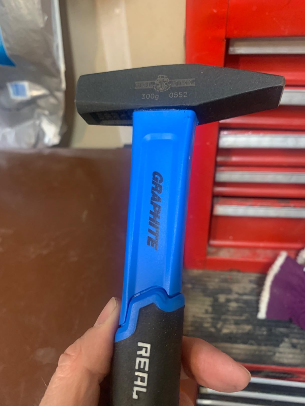 Real Steel Sheet Metal Hammer 11 Oz Cross Peen Blacksmith Hammer for Metal Shaping, HVAC projects 0552 customer photo 2