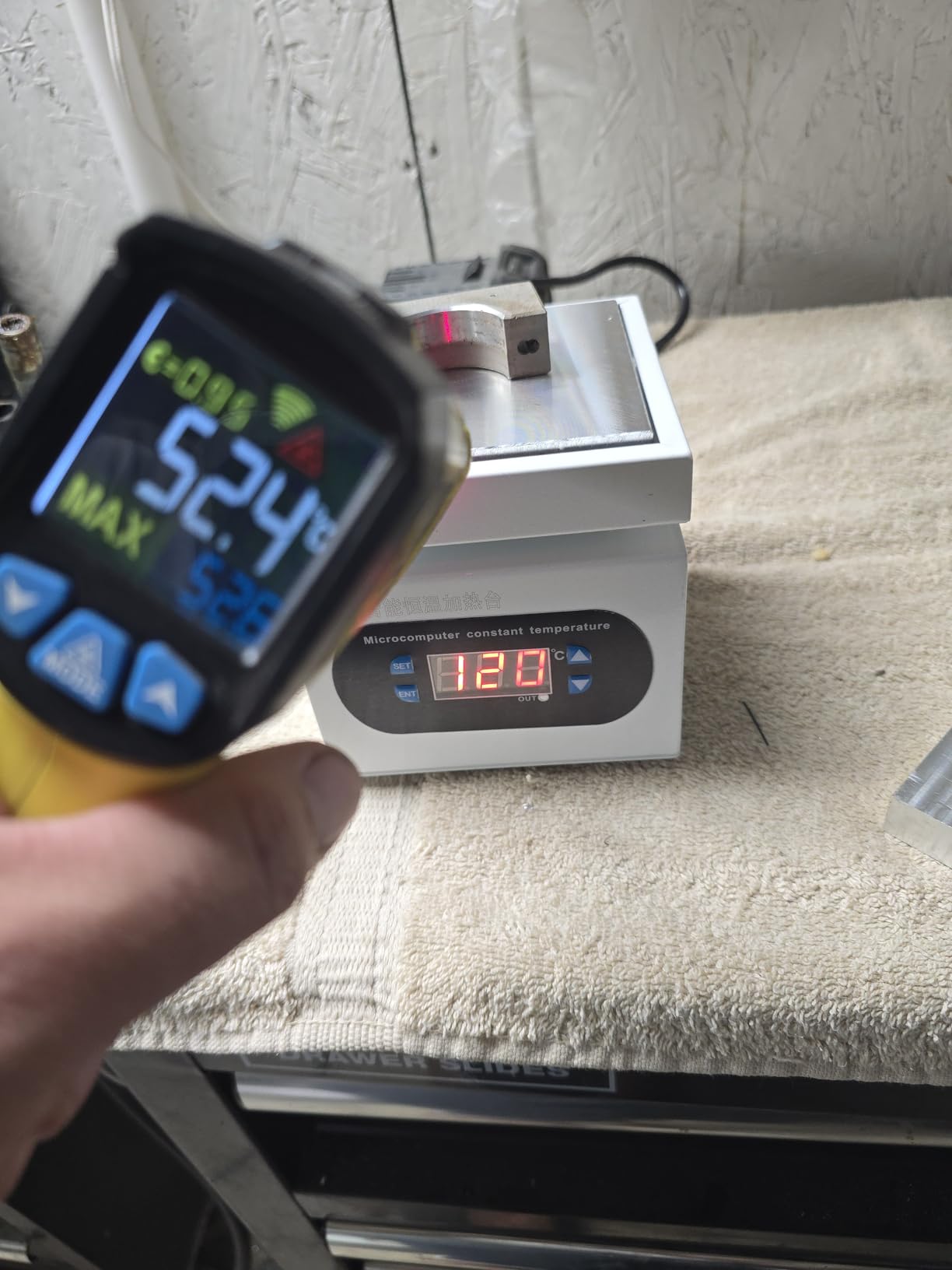 110V 350W Soldering Hot Plate LED Microcomputer Electric Preheat Soldering Station Welder Hot Plate Rework Heater Lab 100X100mm Plate customer photo 2