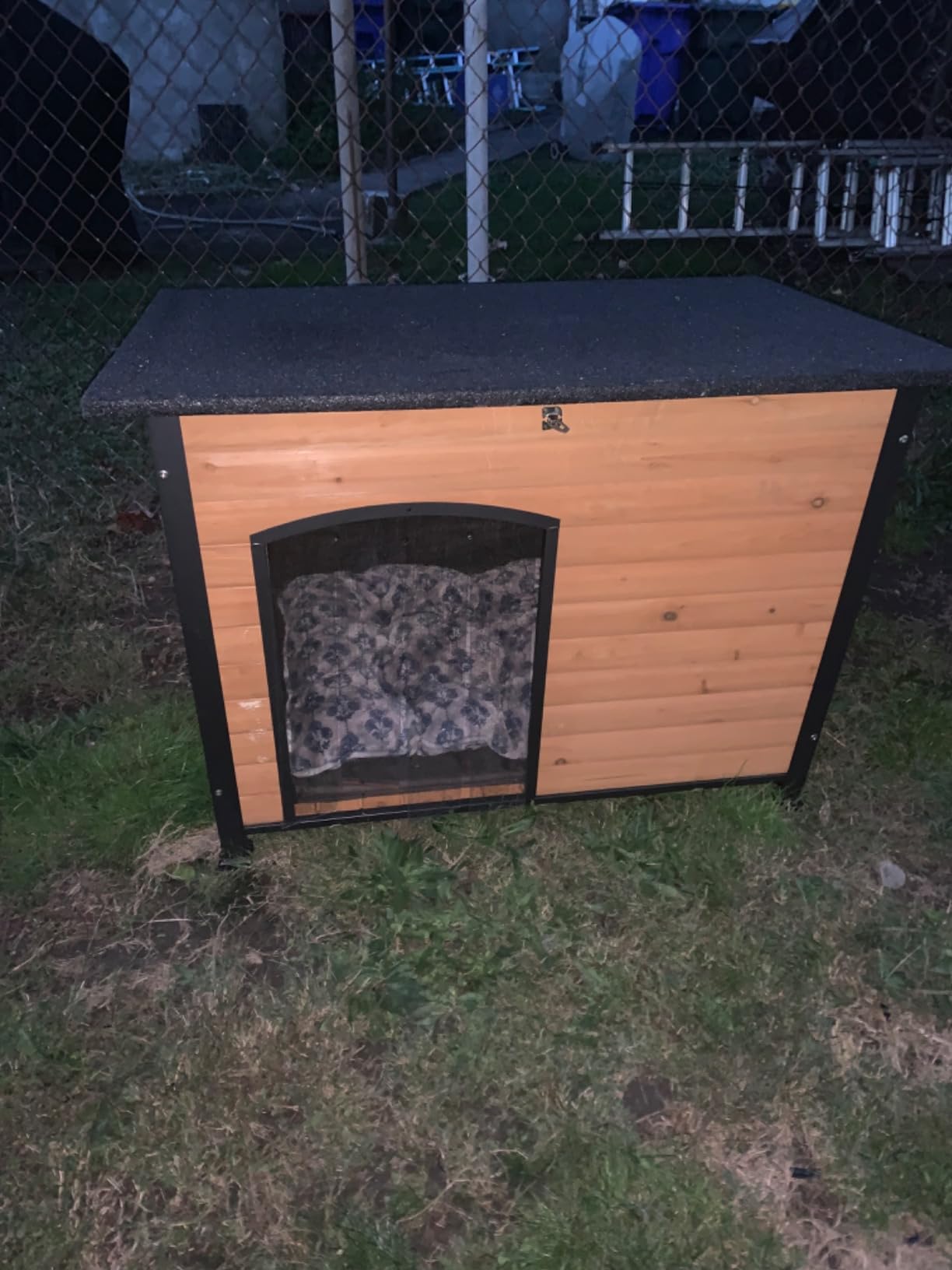 Aivituvin Heated Dog House Outdoor & Indoor Dog Kennel with Insulated Liner & Heating System for Winter Waterproof Large Dog Cage for Small & Medium & Large Dogs,Unique All-Around Iron Frame customer photo 2