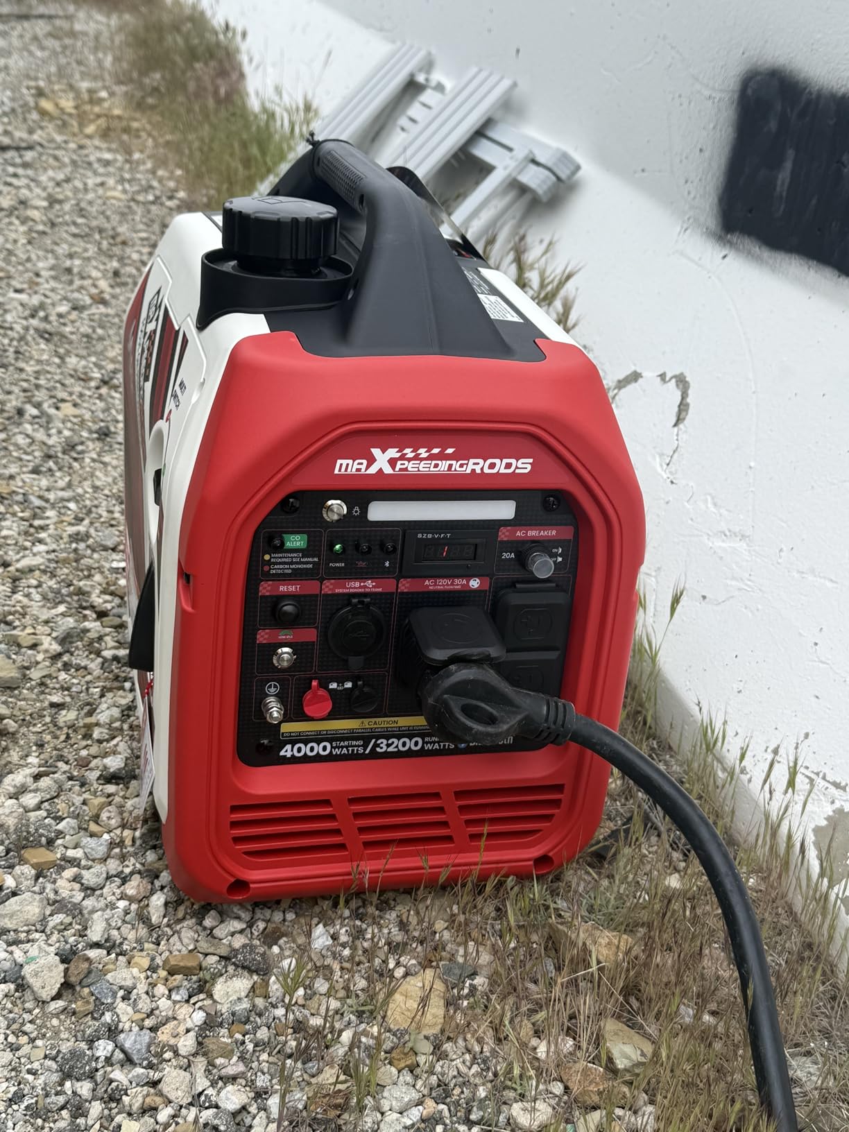 maXpeedingrods 4000 Watt Inverter Generator Portable, Bluetooth App Remote Data Monitor, RV Ready, Gas Powered Generator with CO Alarm for Outdoor Camping, Home Backup customer photo 2
