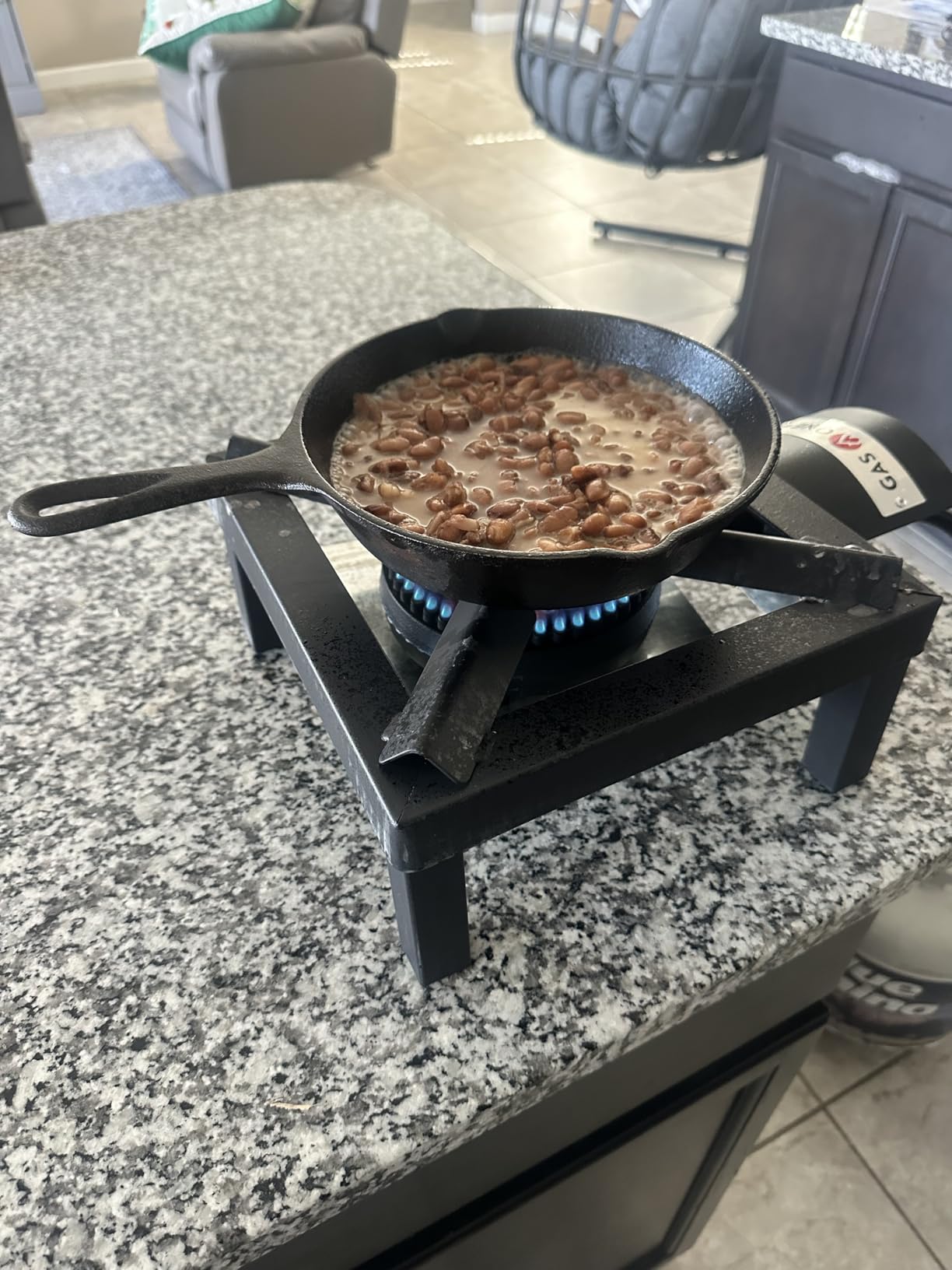 GasOne High Pressure Single Propane Burner - Outdoor Cooking with Heat Shield and Guard - Propane Burner Head for Camping, Tailgating, Seafood Boil, Home Brewing - Patented customer photo 1