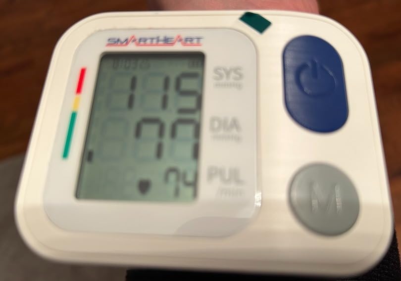 SmartHeart Blood Pressure Monitor | Adult Wrist Cuff | 2-Person Memory | 398 Total Reading Storage | Easy to Use | Automatic Inflation and Deflation customer photo 2