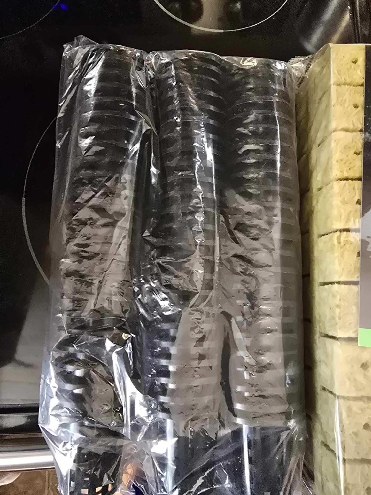 VIVOSUN 72 Rockwool Cubes & Net Pots Set for Hydroponics, 1.2