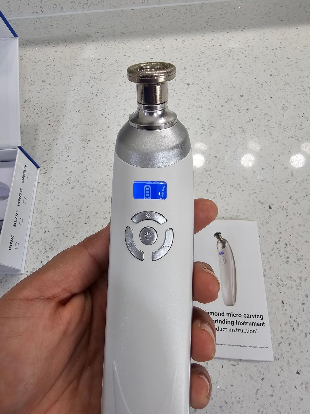 Upgraded Diamond Micro-Dermabrasion Facial Machine, Professional Facial Deep Cleansing Tool, Home Use Facial Skin Care Equipment customer photo 1