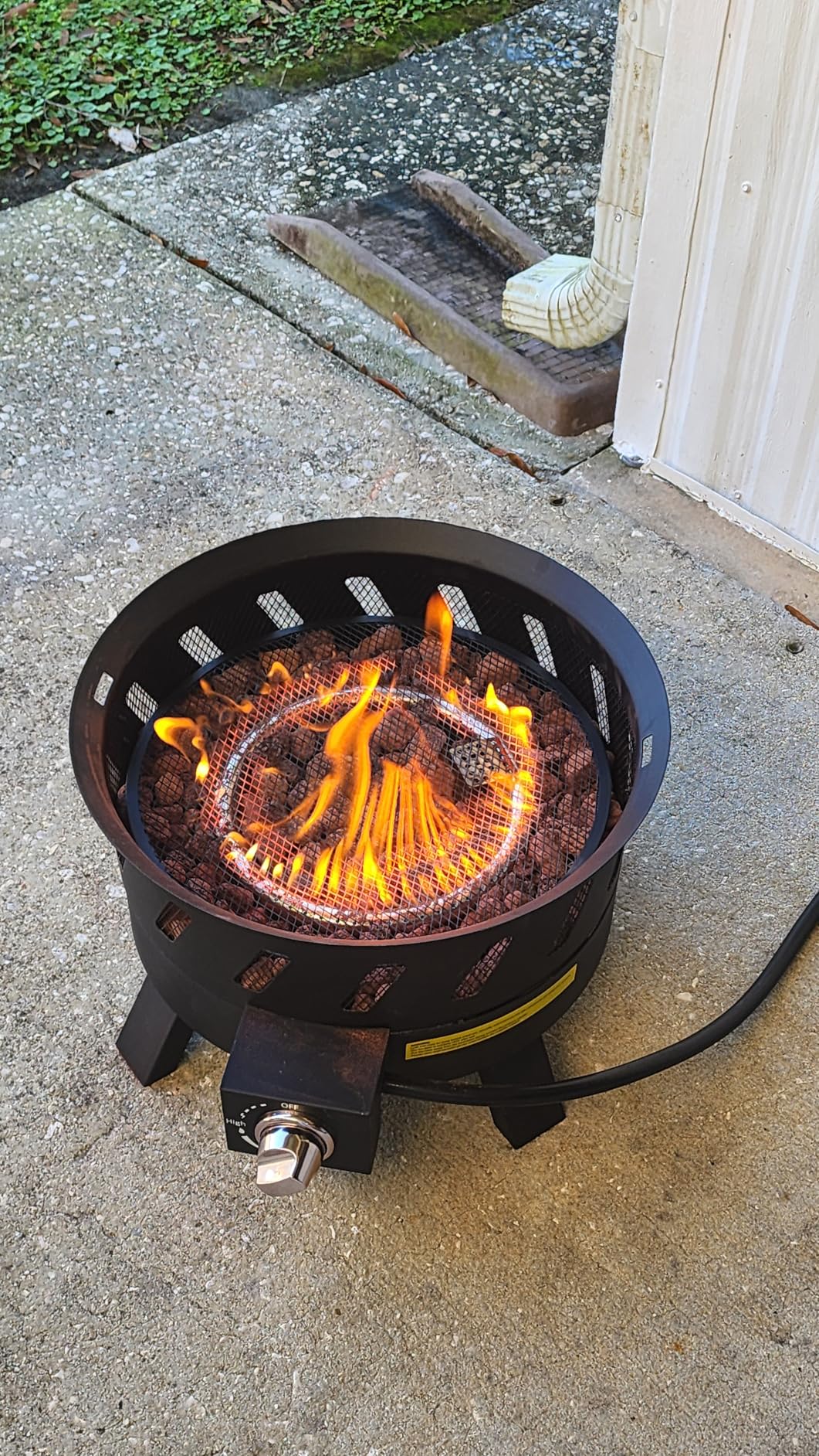 EcoNook 17.3 inch Portable Propane Fire Pits, Gas Fire Pit Bowl for Outside with Lid & Handle, Smokeless Gas Firebowl,Propane Firepit for Camping, Patio, Yard, Garden customer photo 1