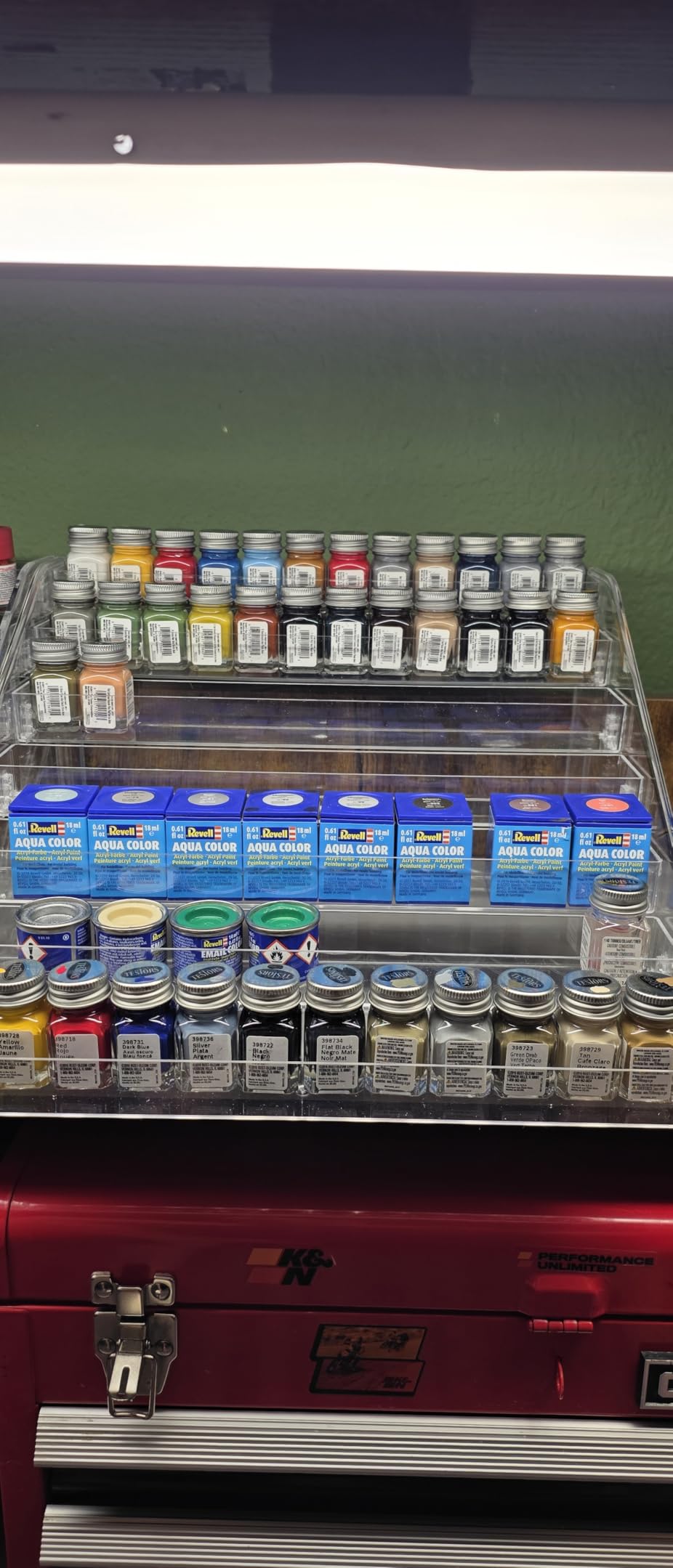 Vowcarol Clear Paint Organizer, Miniature Paint Holder 7 Layers Paint Storage Rack, Craft Paint Organizer Rack customer photo 2