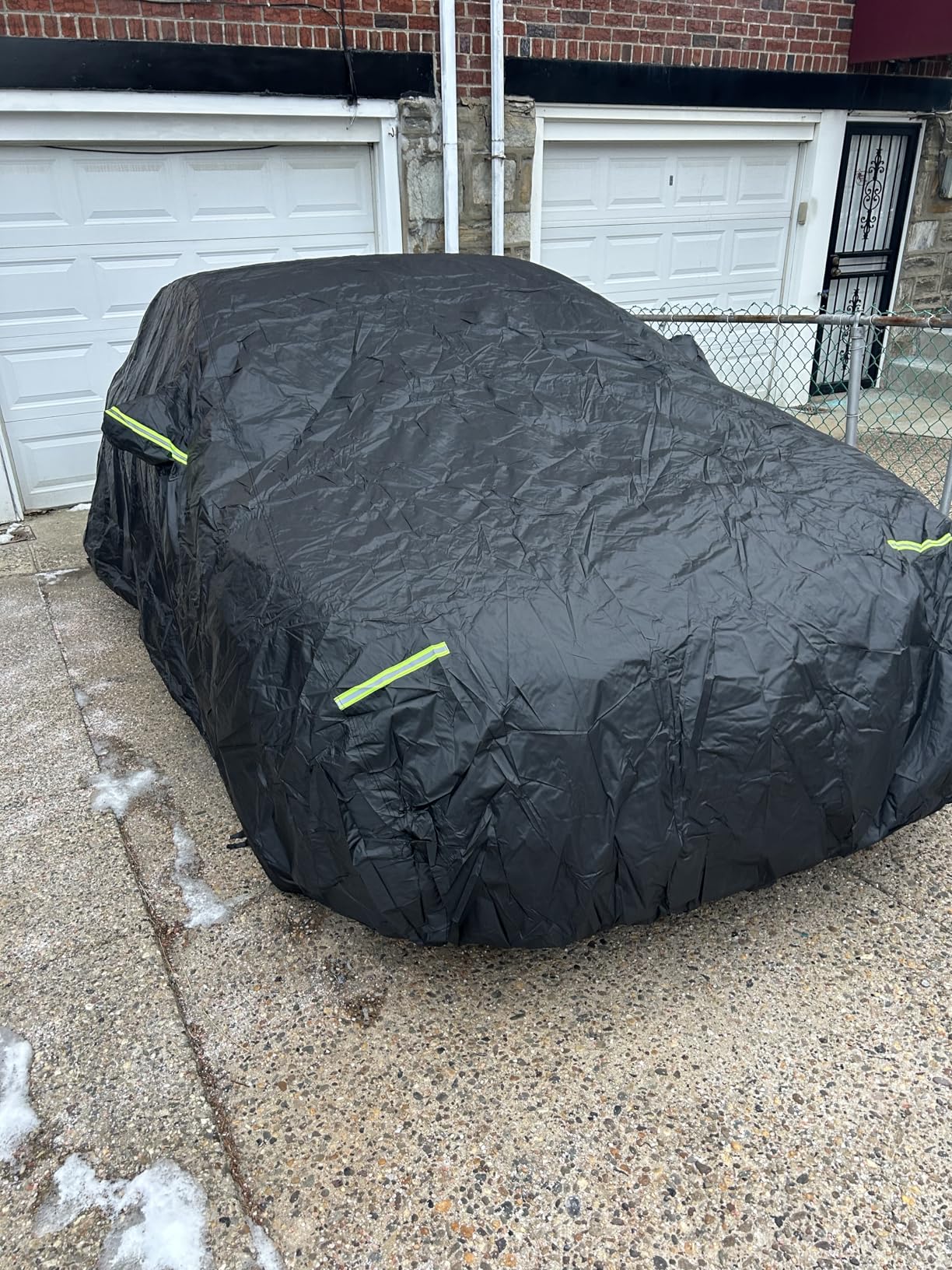 Car Cover for Sedan, Car Cover Waterproof All Weather for Automobiles, Outdoor Heavy Duty Full Car Covers Windproof Universal Fit for Sedan 180-185 inch customer photo 1