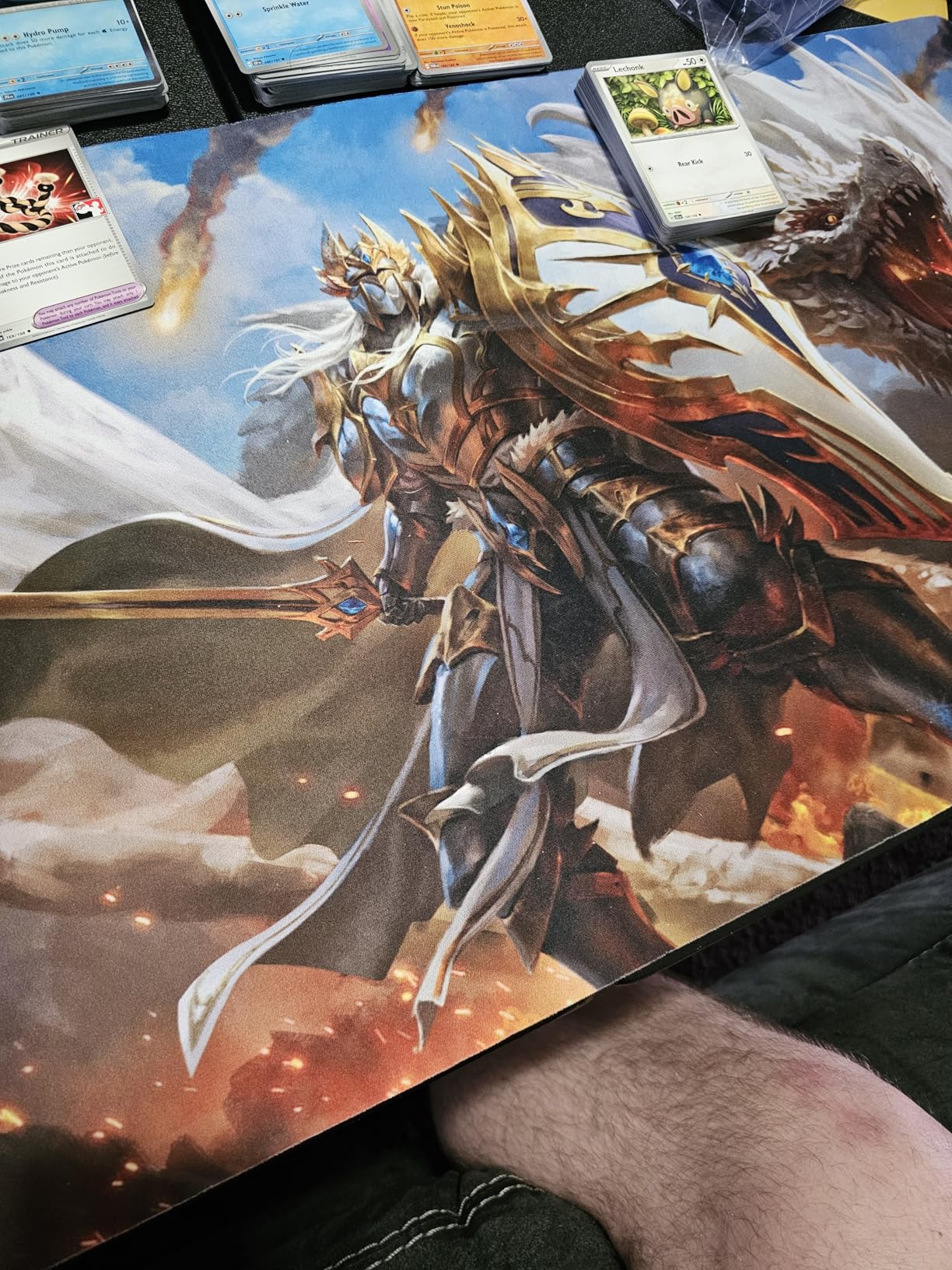 Fantasy North - Drain Life - TCG Trading Card Game Playmat and Mouse Pad - 24 x 14 inches - Perfect for Magic MTG Commander Pokemon Yugioh and Other Card Games customer photo 1
