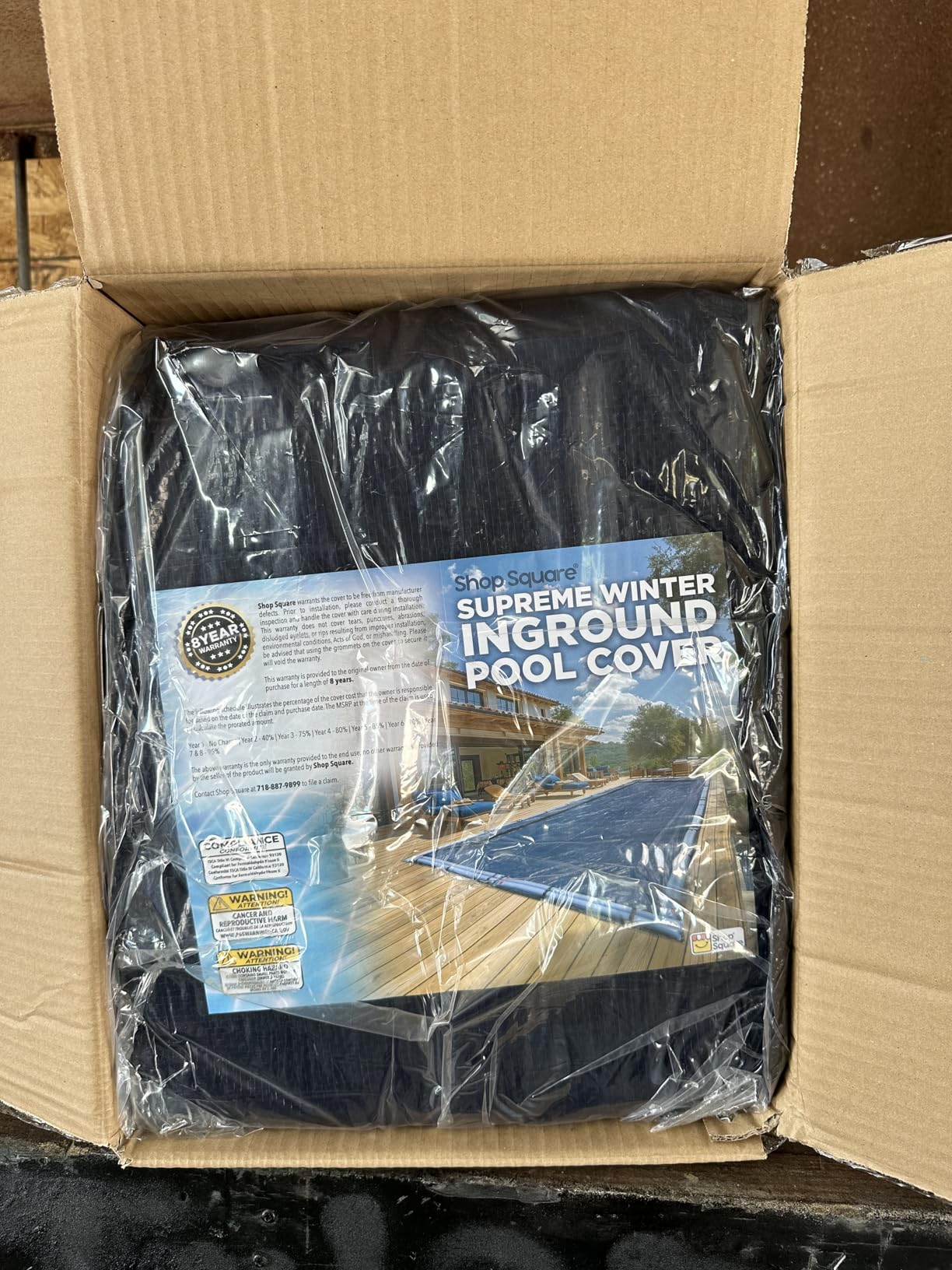 20-Ft x 40-Ft Pool Cover for Inground Pools - Rectangle Winter Cover customer photo 1