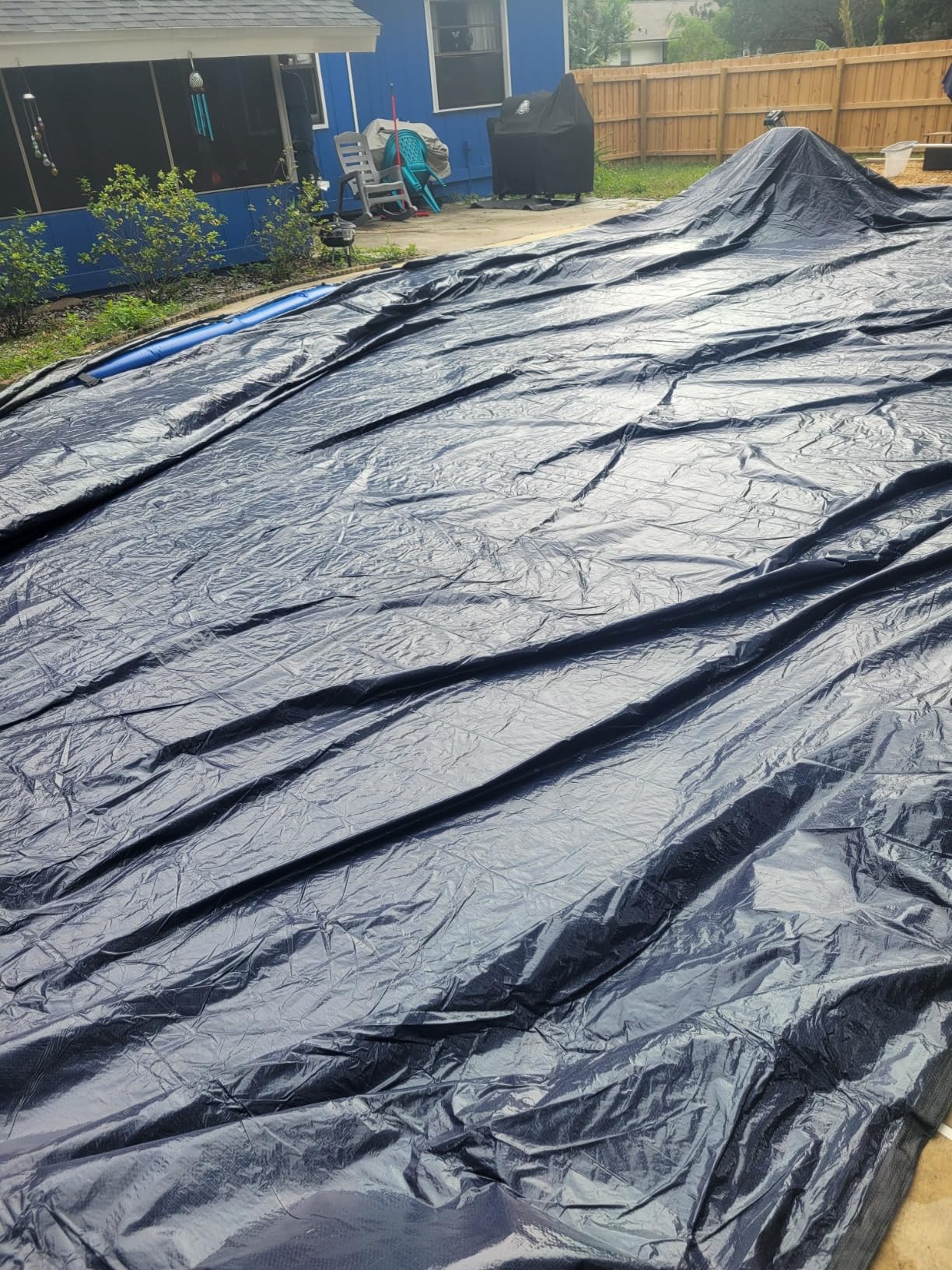 20-Ft x 40-Ft Pool Cover for Inground Pools - Rectangle Winter Cover customer photo 2