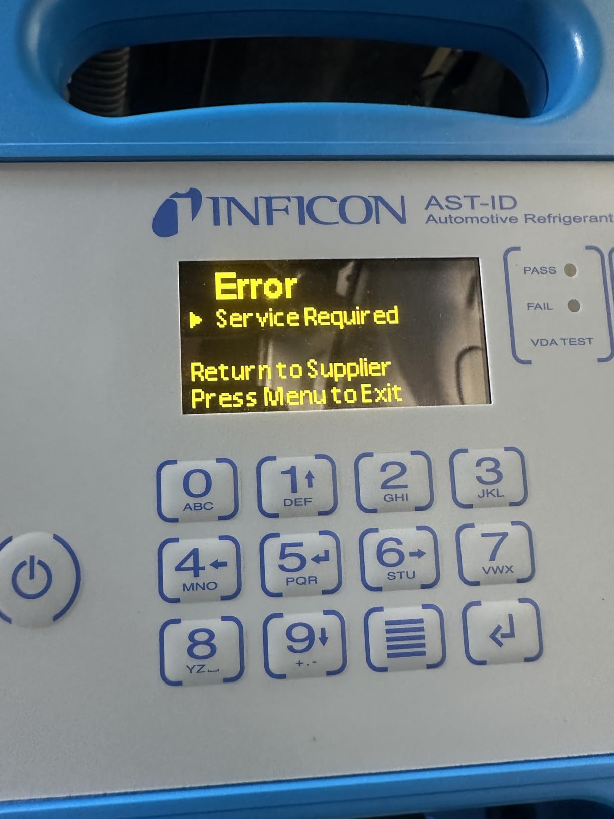 Inficon AST-ID Automotive Refrigerant Identifier customer photo 1
