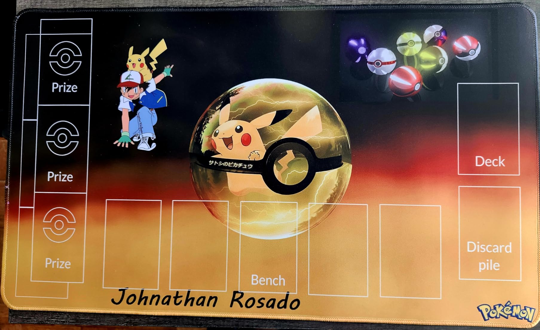 Custom Playmat for TCG Card Playing Game with Mat Bag Personalize Your Gaming Experience Different Playzones Design Options Non-Slip Surface for Pokemon MTG Yu-Gi-Oh Lorcana Card Game customer photo 2