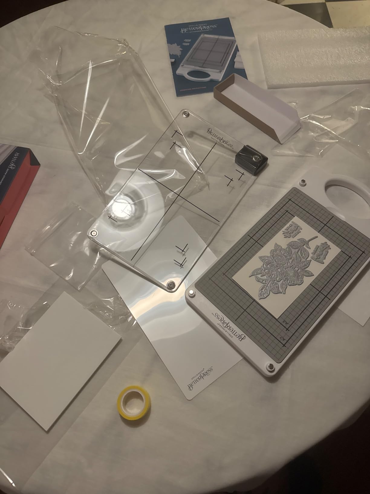 Spellbinders BetterPress Letterpress Machine for Cardmaking and Paper Crafts BP-001 (Betterpress Letterpress Machine Starter Bundle with Reinker & Plate) customer photo 1