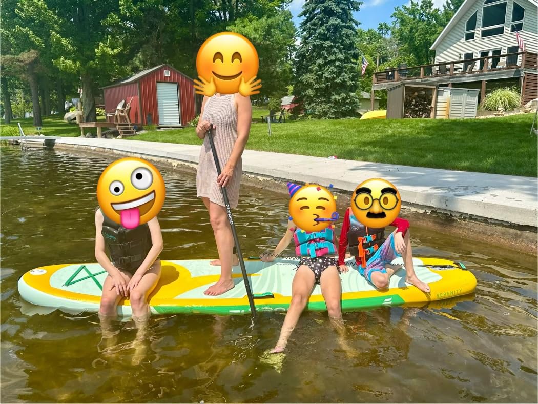 11'x35 Extra Wide Inflatable Paddle Board, 430lb Capacity Stable Paddleboard for Yoga, Stand up Paddle Board for Adults(x3), Full Coverage EVA Deck, 5 Handles, 100L Backpack, All-Round customer photo 1