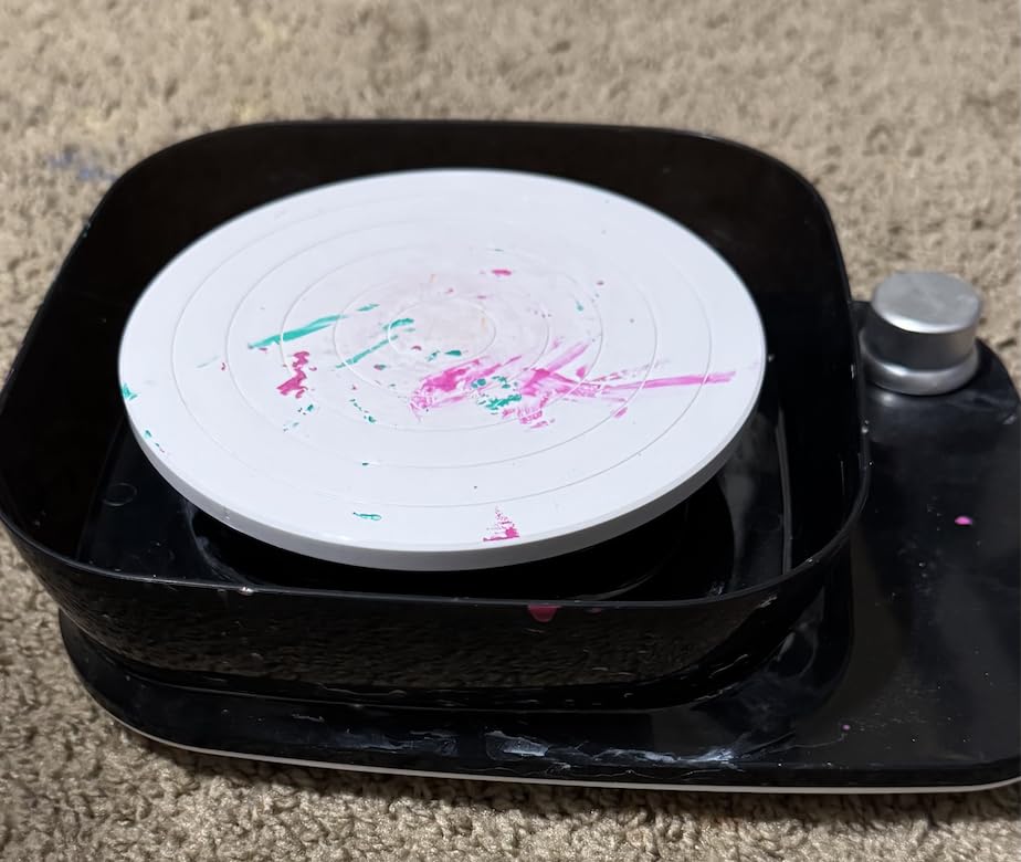 Pottery Wheel for Kids - Complete Pottery Kit & Tools for Beginners, Plug-in Rechargeable Battery, Upgraded Detachable Turntable Adjustable Speed, DIY Clay Maker for Kids 9-12 customer photo 2