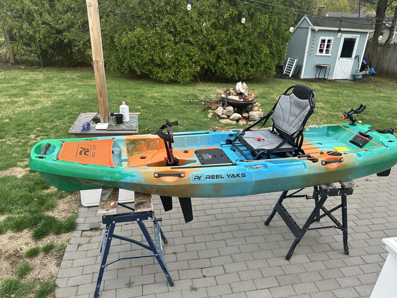 Reel Yaks Radar Modular Fishing Kayak - 10ft, 400 lbs Capacity - Pedal Fishing Kayaks for Adults & Youth, Sit on Top, Compact Storage, Lightweight, Easy Transport customer photo 1